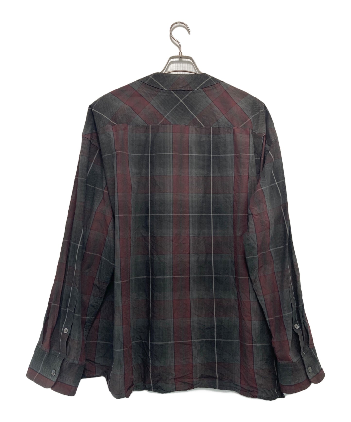 [Pre-owned] Maison MIHARA YASUHIRO Scarf Detail Check Docking Shirt A08SH071