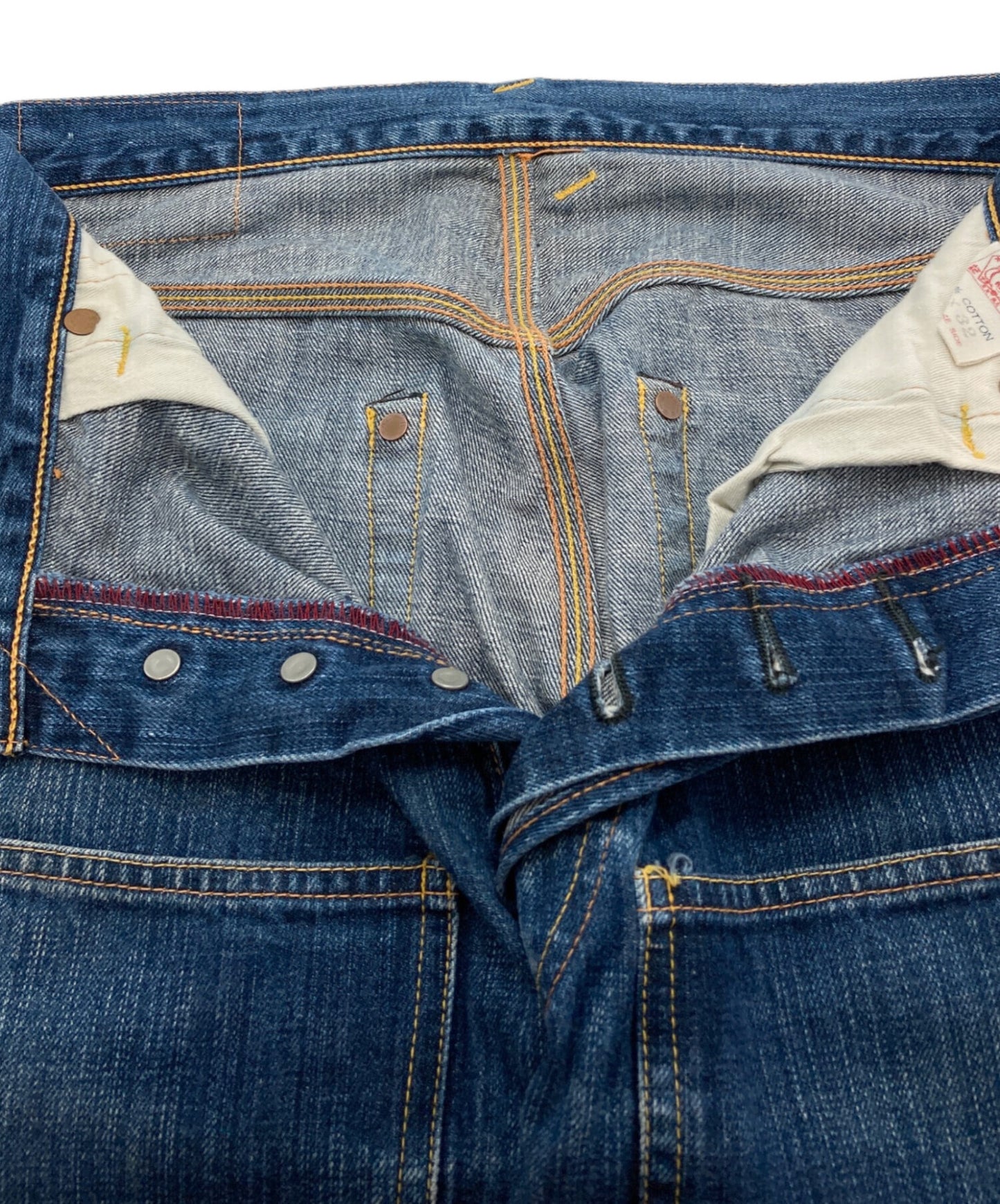 [Pre-owned] EVISU Double Knee Denim Pants LOT2022