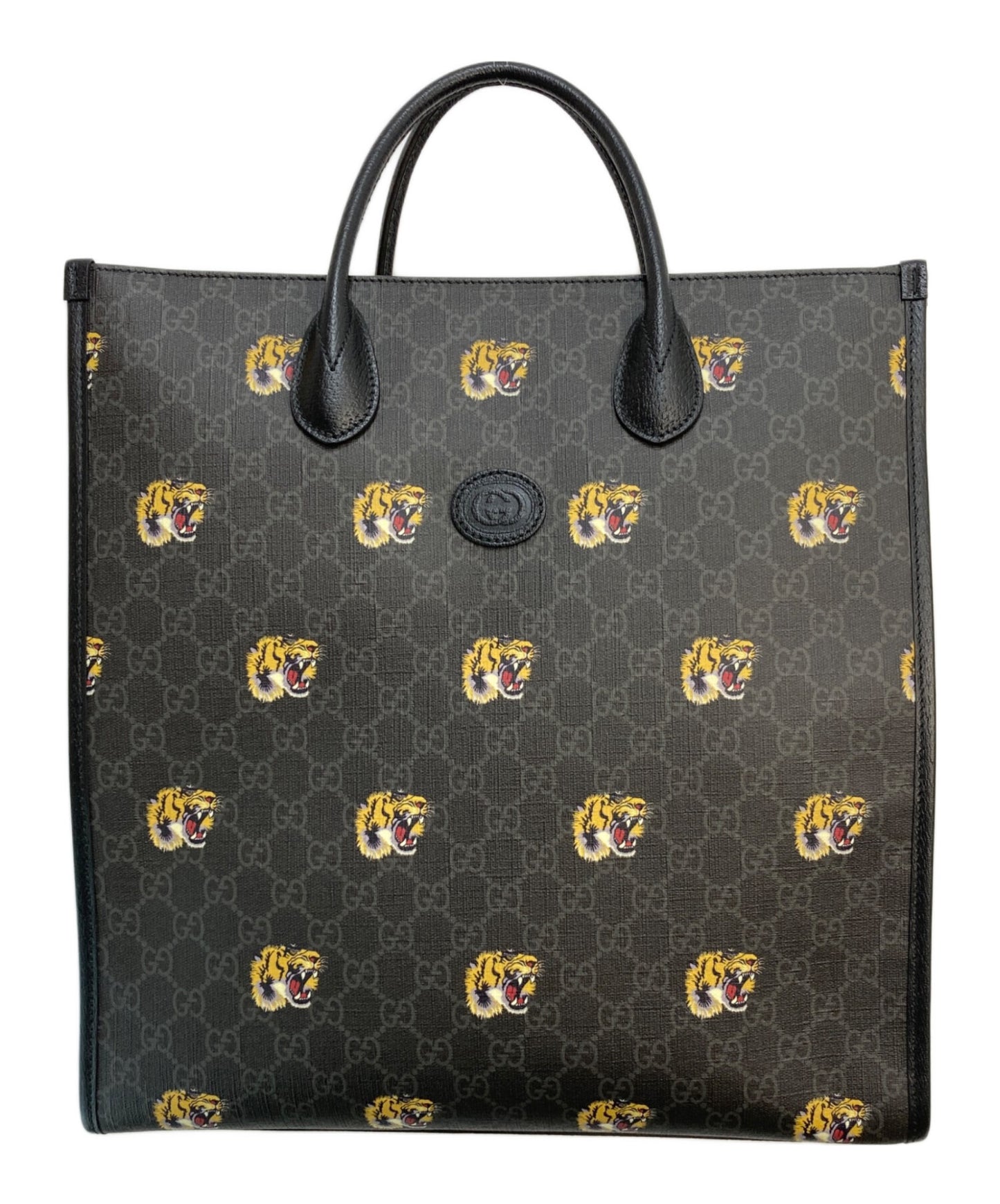 [Pre-owned] GUCCI Tiger GG Supreme 2WAY Tote Bag 674155