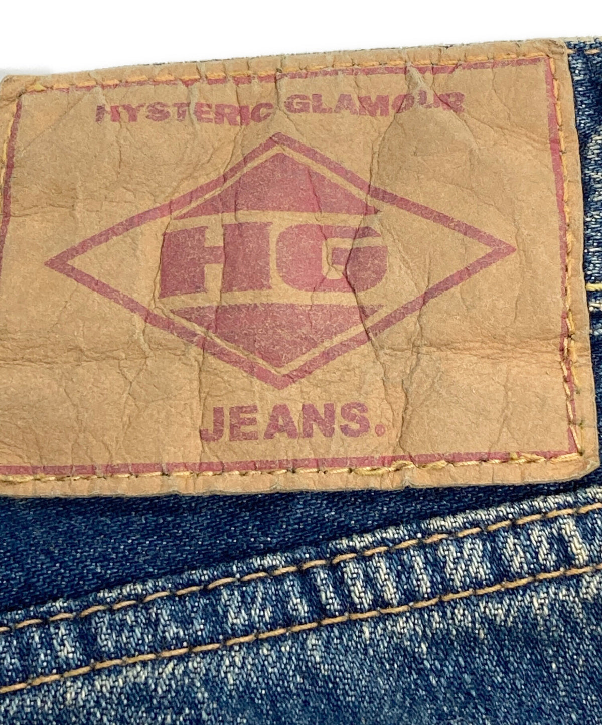 [Pre-owned] Hysteric Glamour Distressed Studded Denim Pants 4AP-1802