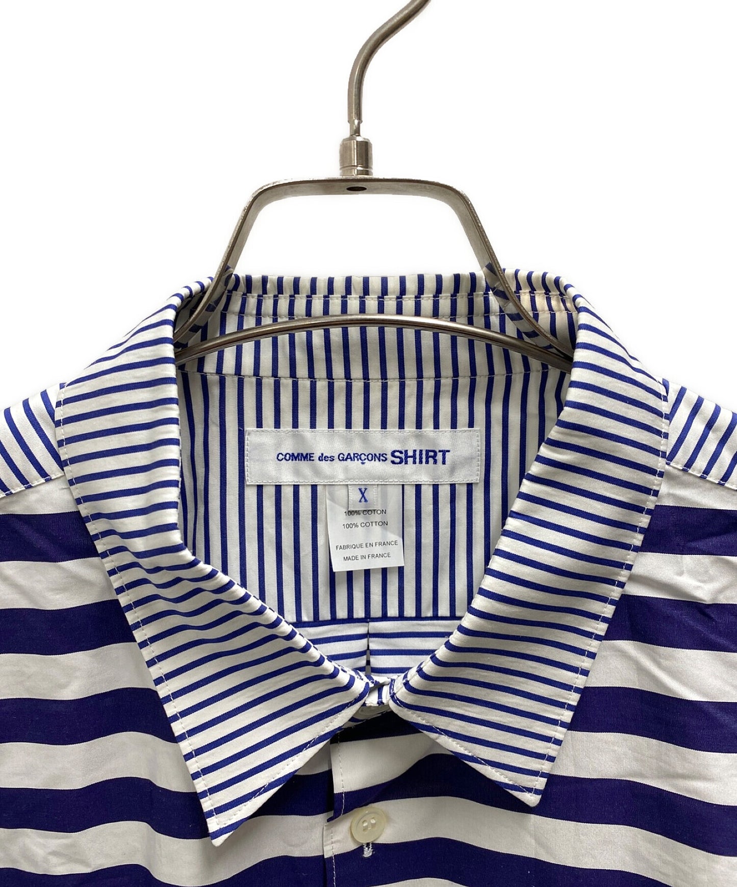 [Pre-owned] COMME des GARCONS SHIRT Forever multi-stripe shirt FZ-B118