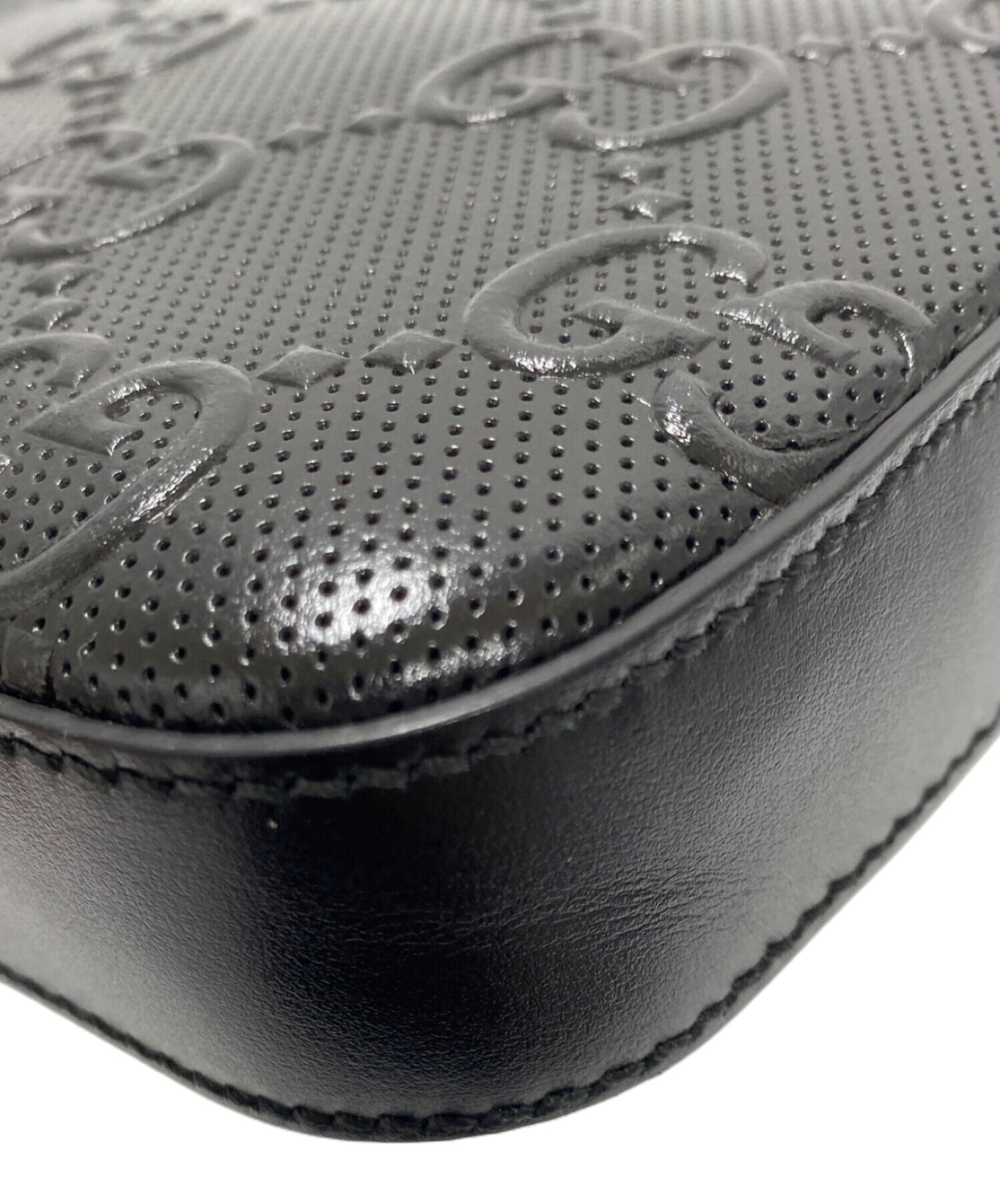 [Pre-owned] GUCCI Gucci Striped Leather Messenger Bag Shoulder Bag 406410