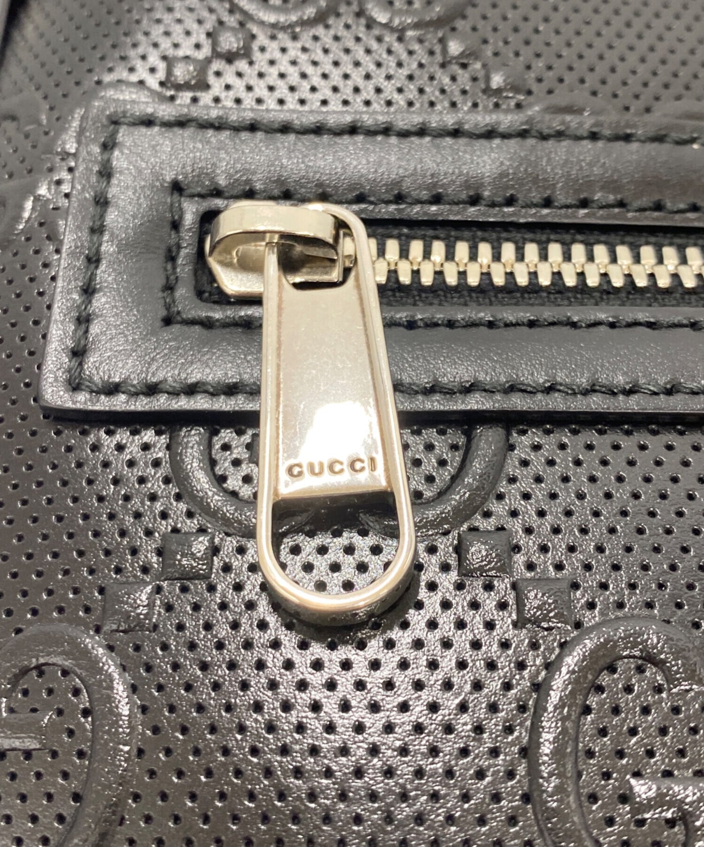 [Pre-owned] GUCCI Gucci Striped Leather Messenger Bag Shoulder Bag 406410