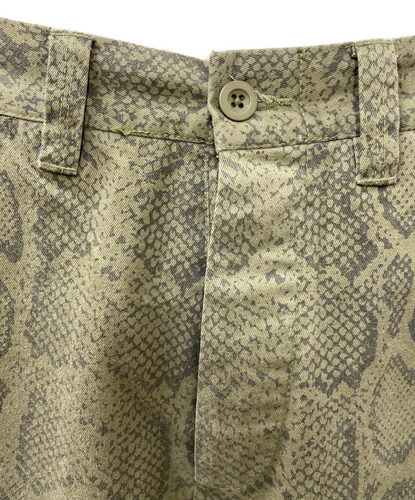 [Pre-owned] SUPREME 24SS Snake Print Chino Pant Olive