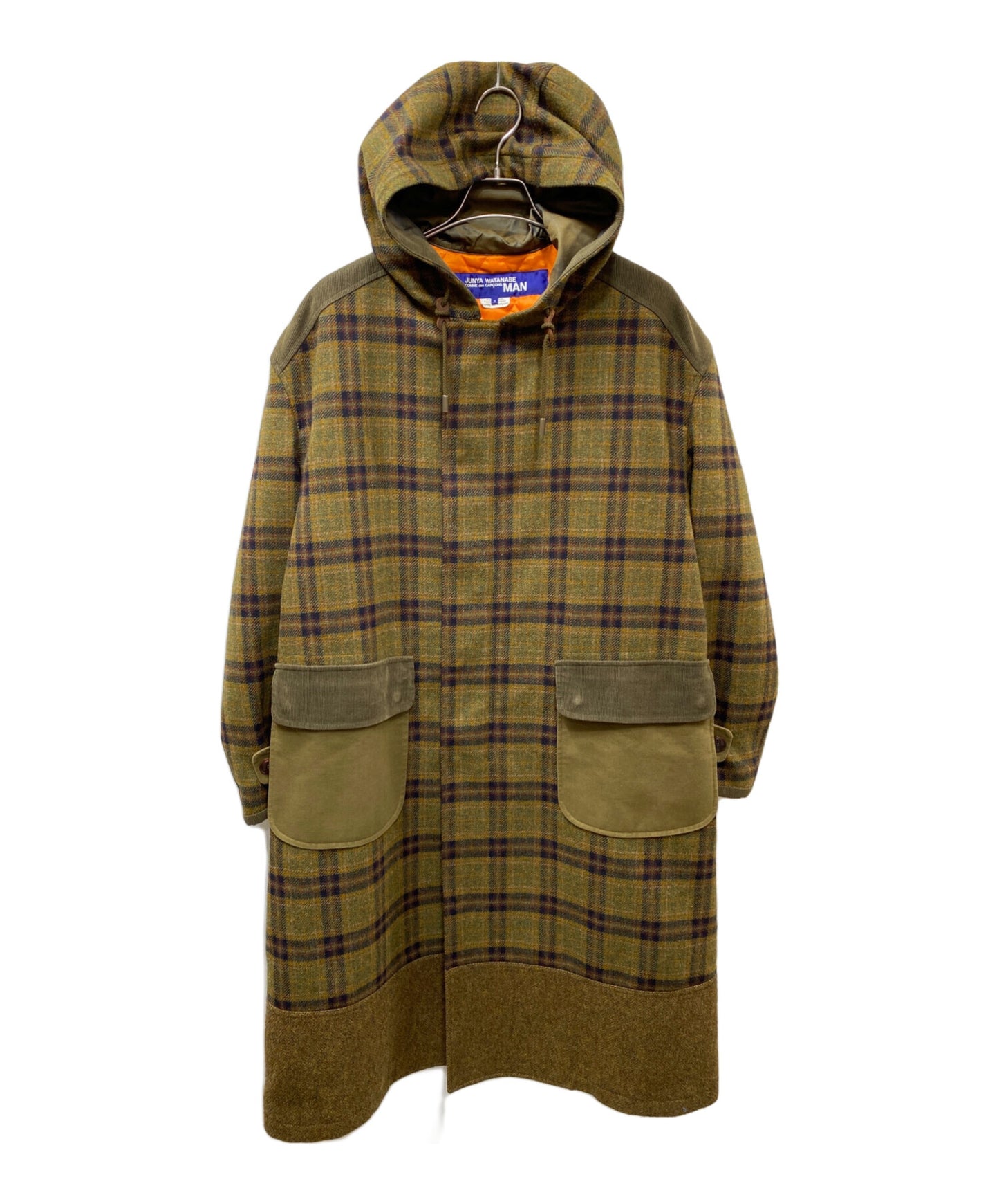 [Pre-owned] COMME des GARCONS JUNYA WATANABE MAN Wool Tweed-Switched Hooded Coat WD-C008