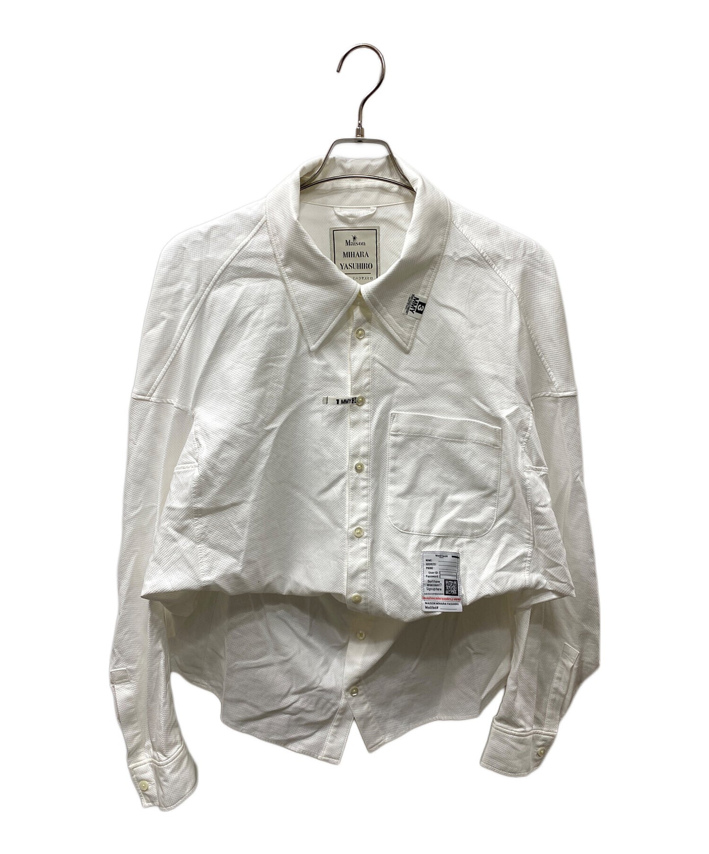 [Pre-owned] Maison MIHARA YASUHIRO cotton dobby drop shoulder shirt K11SH101