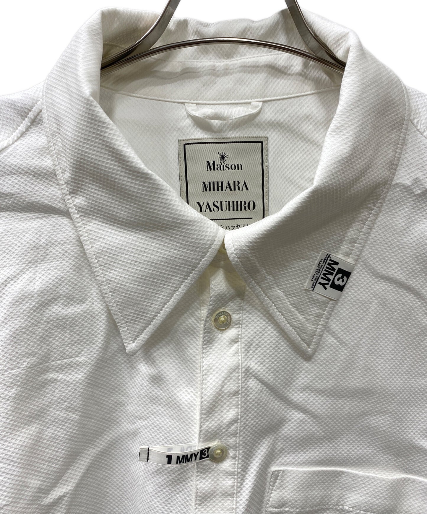 [Pre-owned] Maison MIHARA YASUHIRO cotton dobby drop shoulder shirt K11SH101