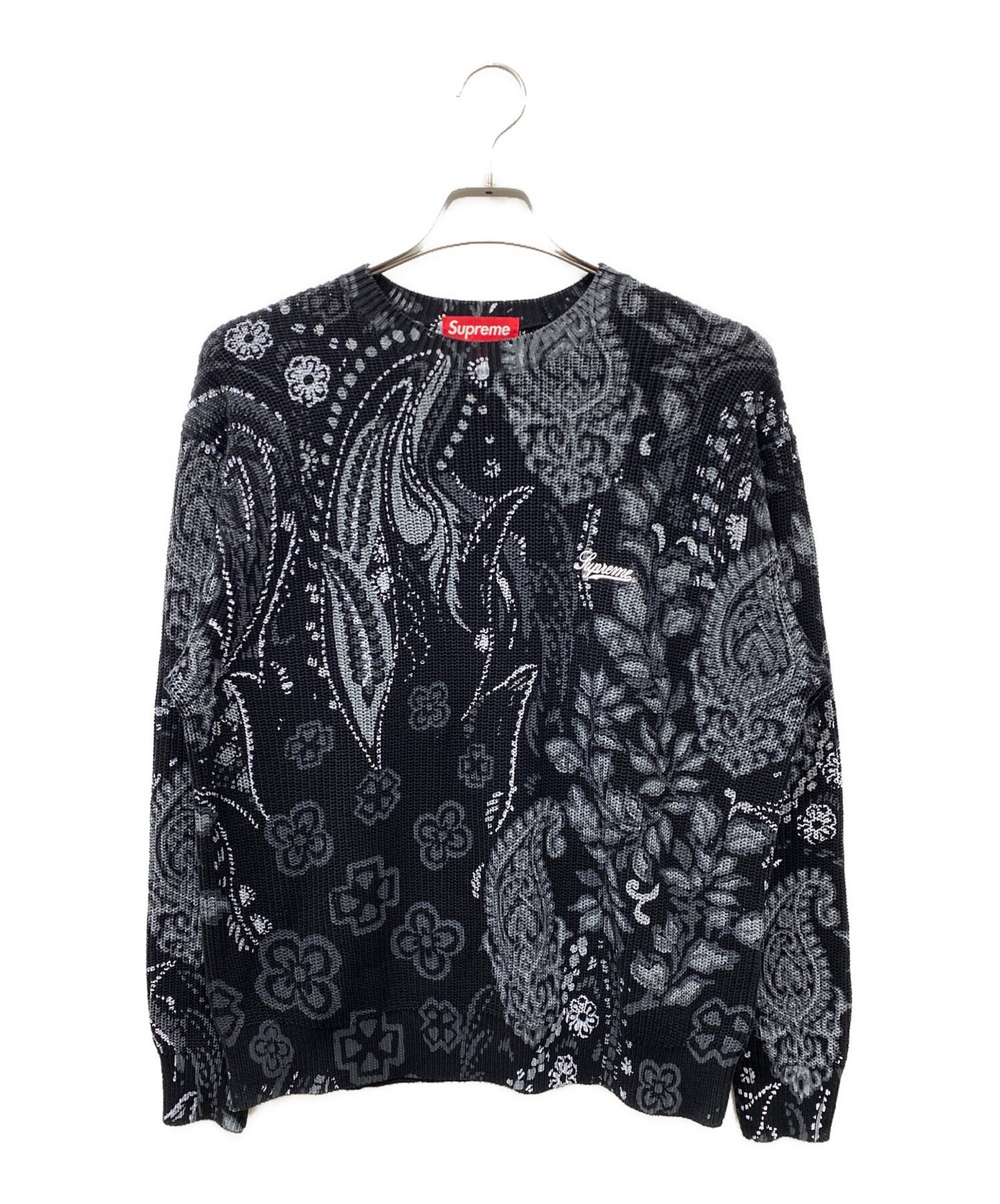 [Pre-owned] SUPREME 24SS Printed Paisley Sweater Cotton Knit