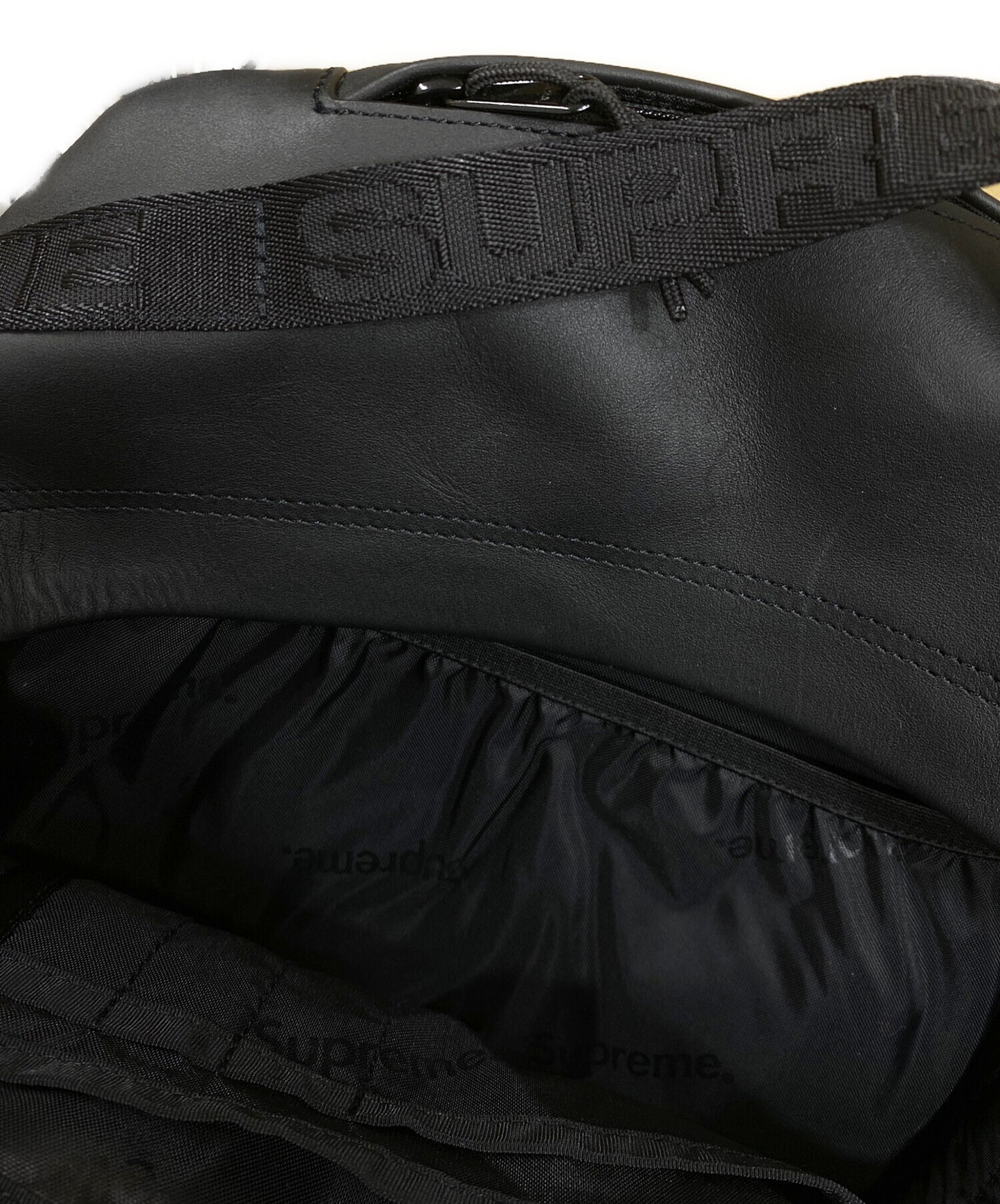 [Pre-owned] SUPREME 23AW LEATHER BACK PACK Backpack