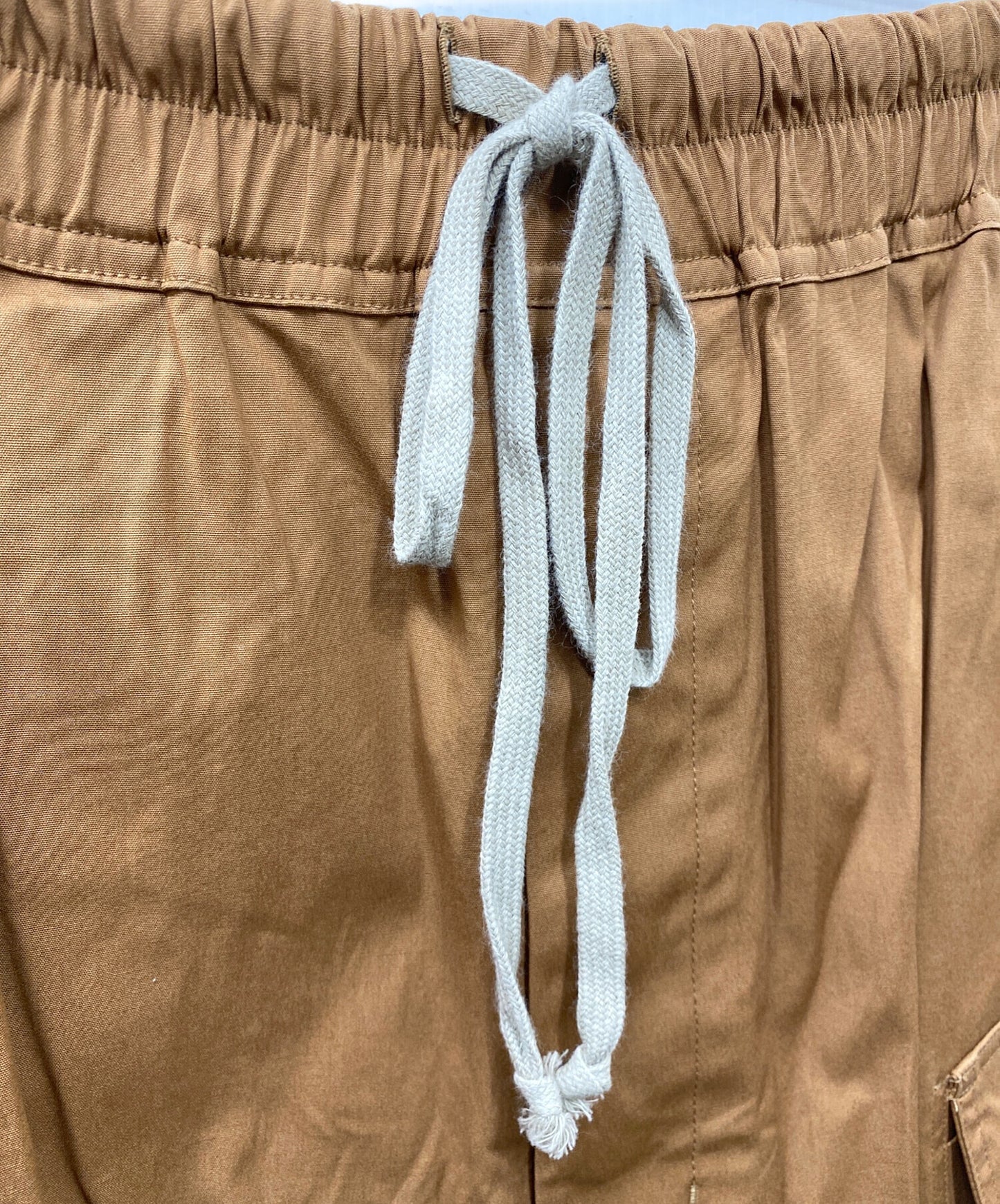 [Pre-owned] RICK OWENS CARGO CROPPED DRAWSTRING PANTS RU02A5385-TE