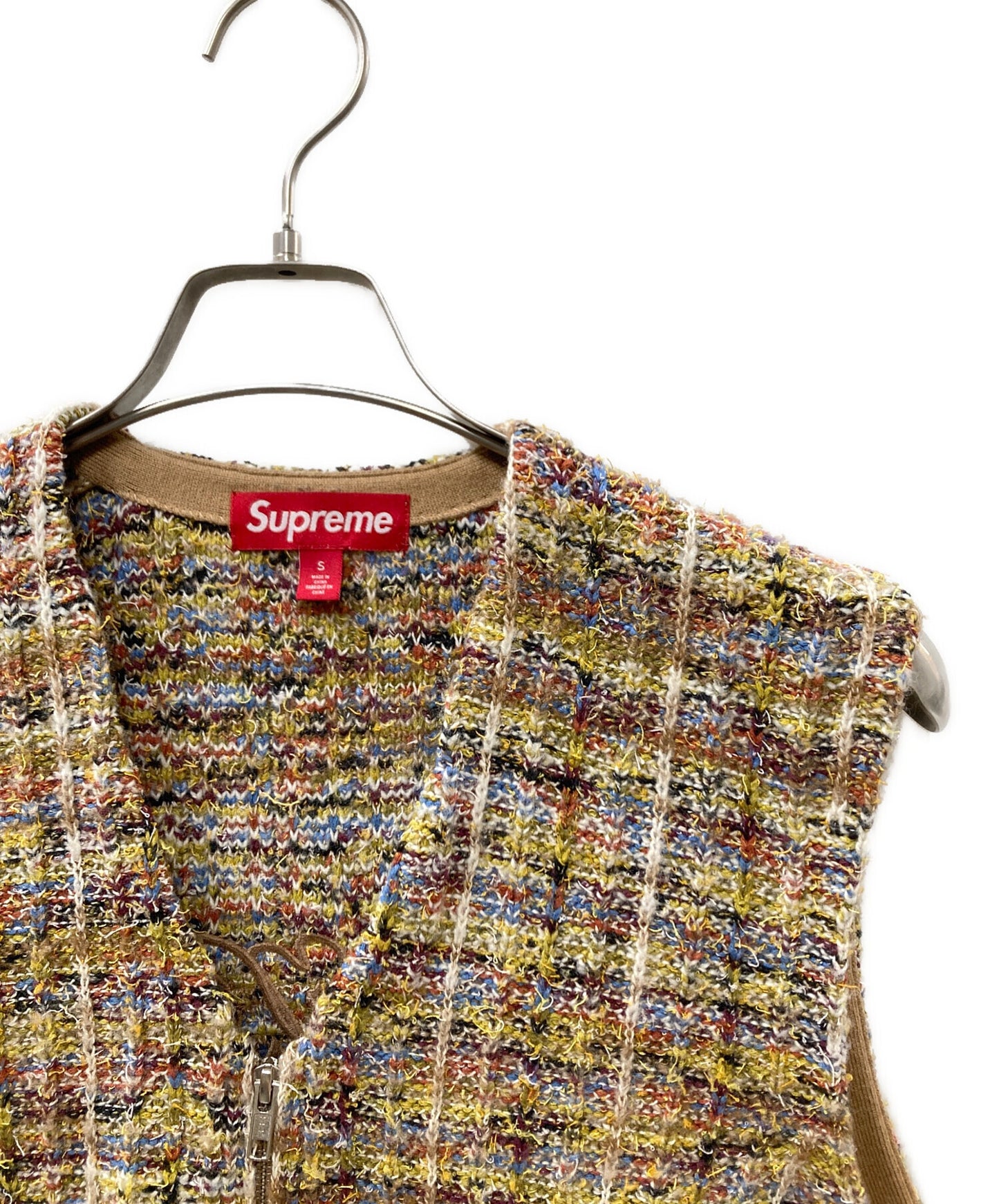 [Pre-owned] SUPREME 25ss Speckled Zip Up Sweater Vest