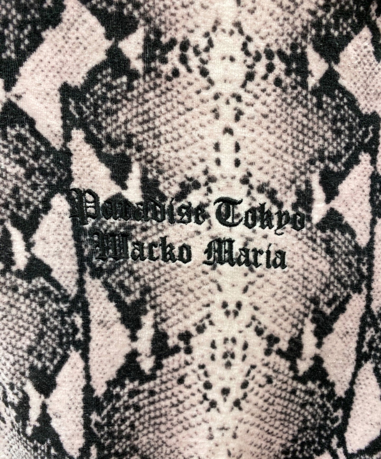 [Pre-owned] WACKO MARIA 22SS PYTHON VELOUR POLO SHIRT Python print polo shirt