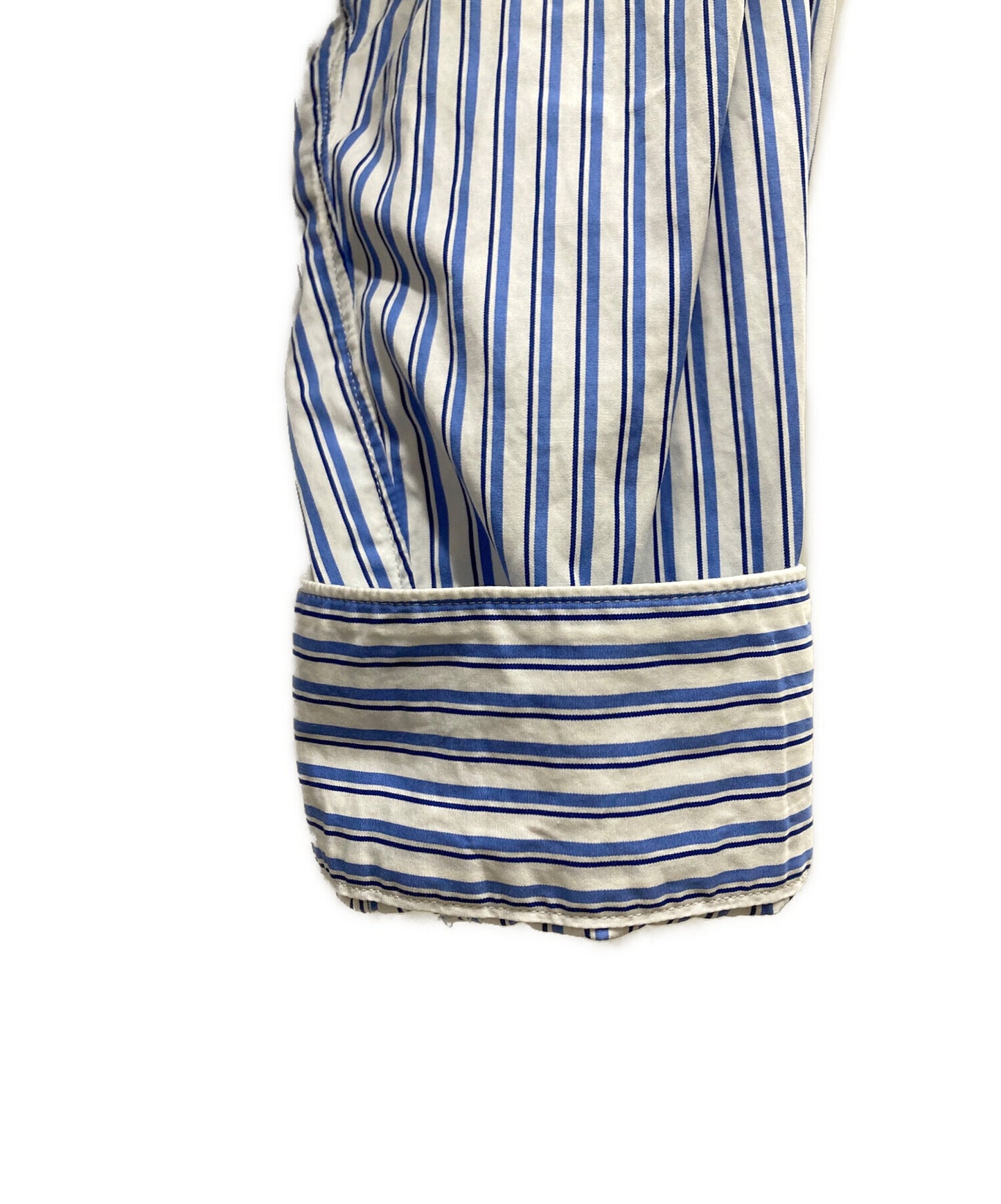 [Pre-owned] COMME des GARCONS SHIRT striped patchwork shirt FK-B005