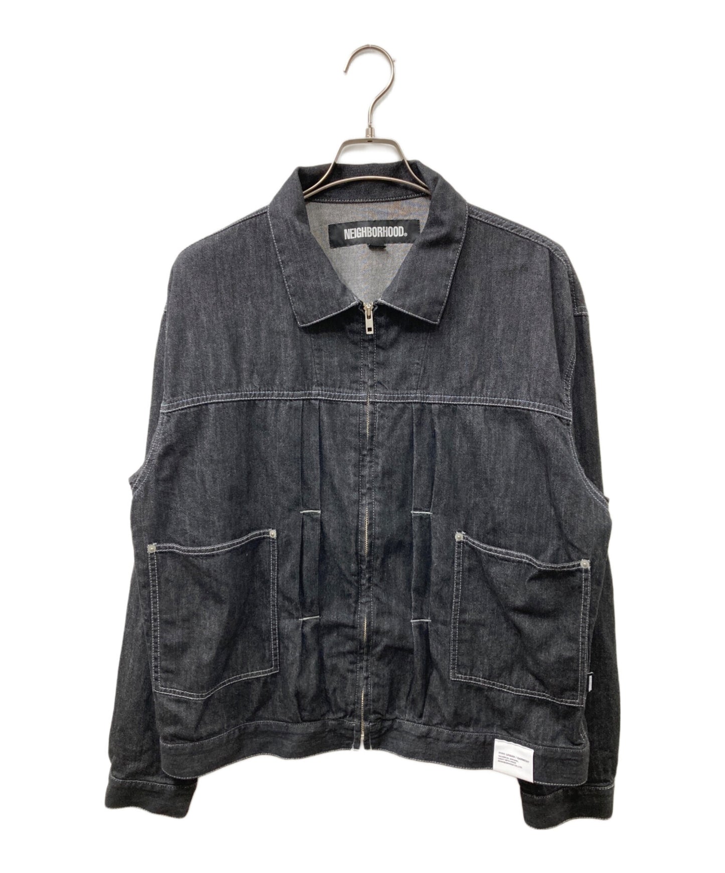[Pre-owned] NEIGHBORHOOD WASHED LW DENIM ZIP JACKET 251SPNH-JKM01
