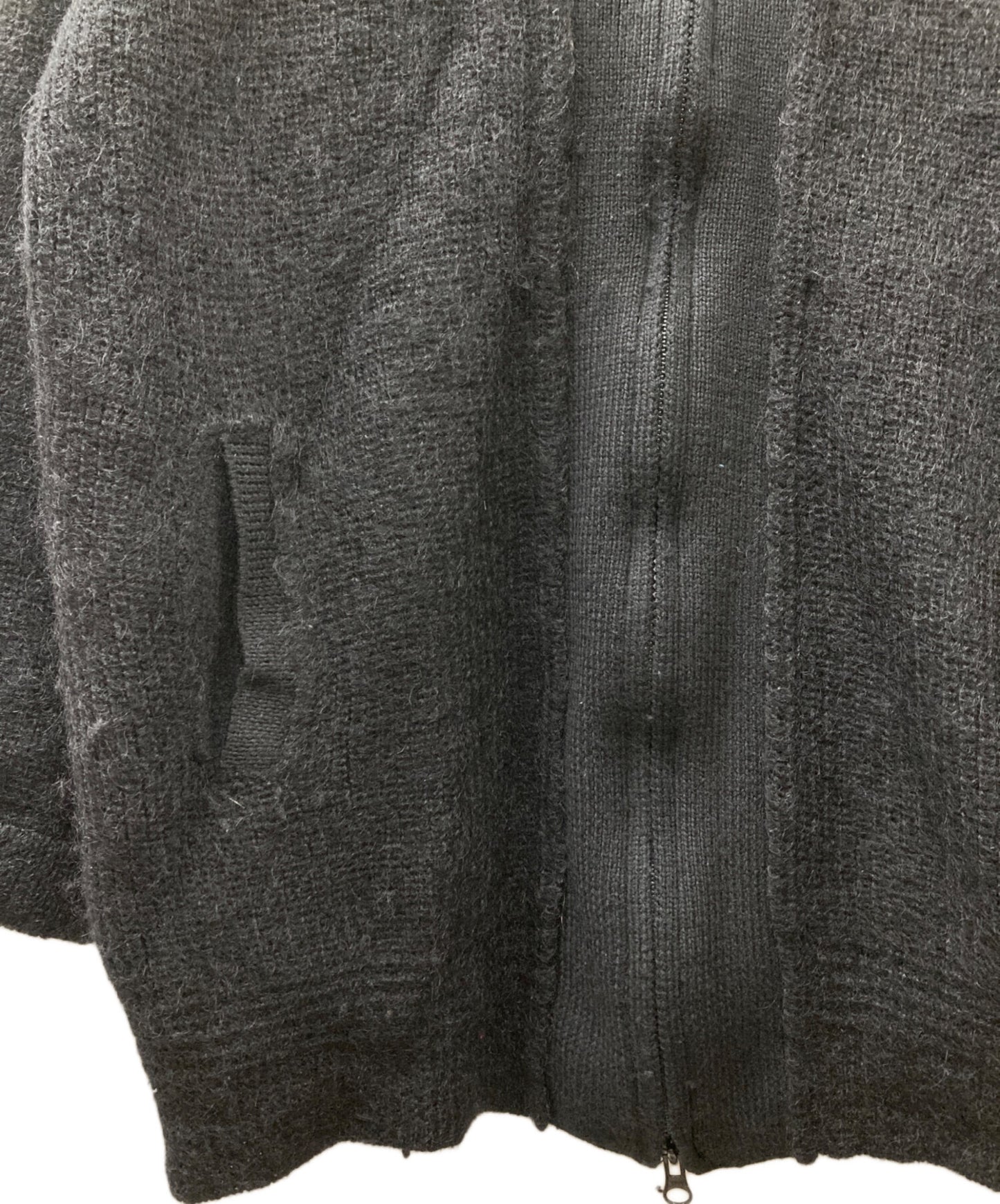 [Pre-owned] Yohji Yamamoto pour homme Wool nylon knit zip jacket HP-K41-194