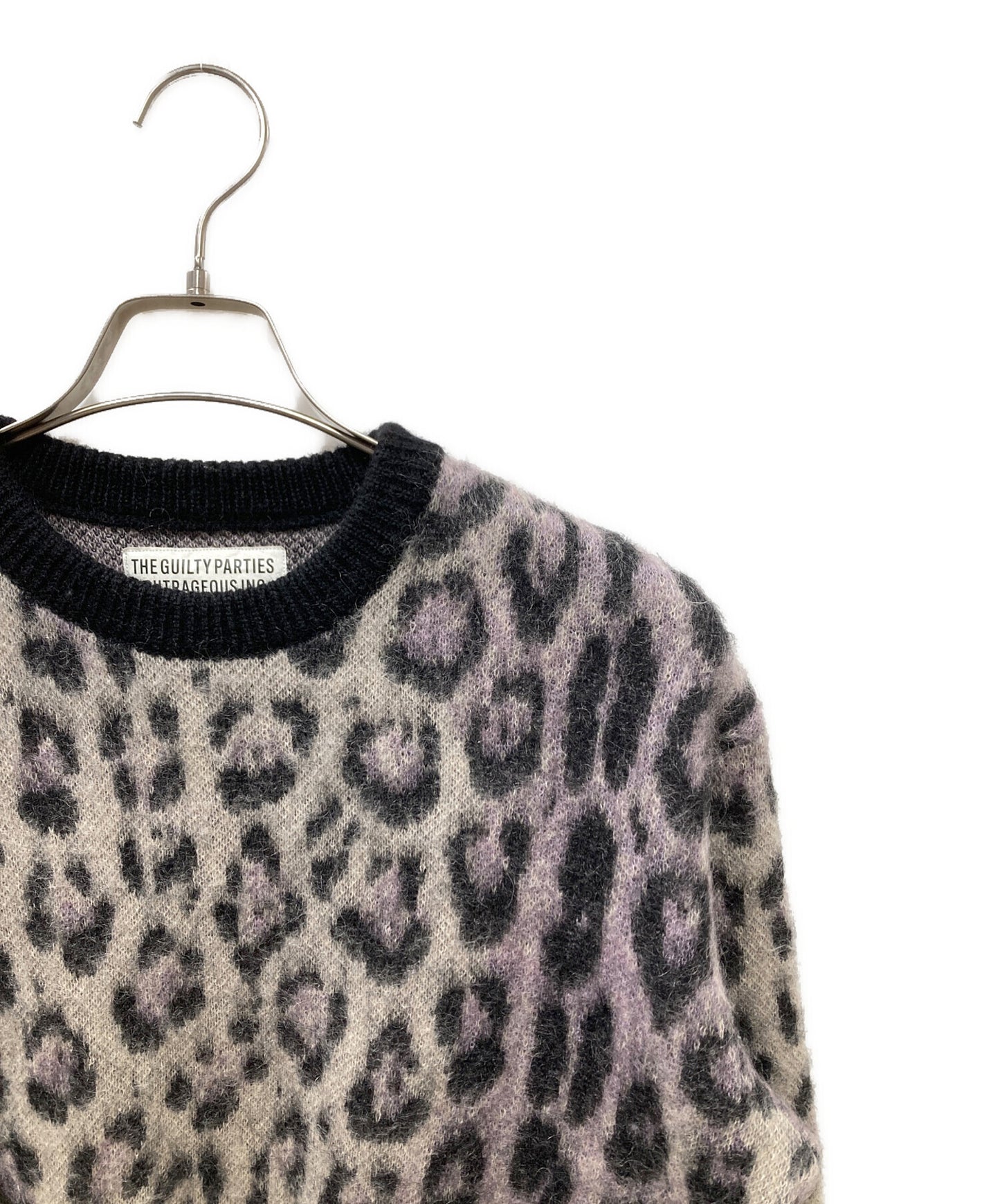[Pre-owned] WACKO MARIA 18AW LEOPARD MOHAIR CARDIGAN Knit