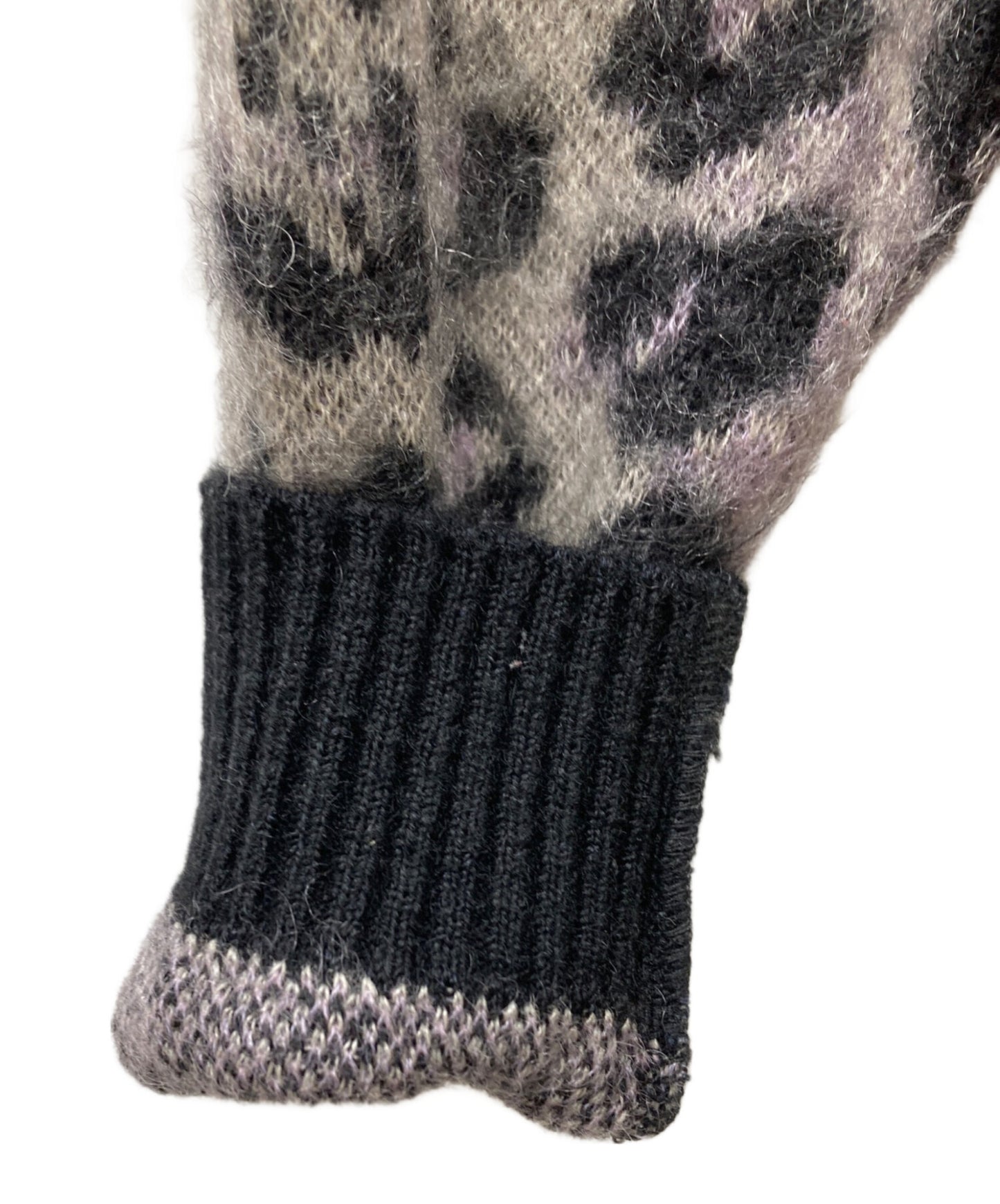 [Pre-owned] WACKO MARIA 18AW LEOPARD MOHAIR CARDIGAN Knit