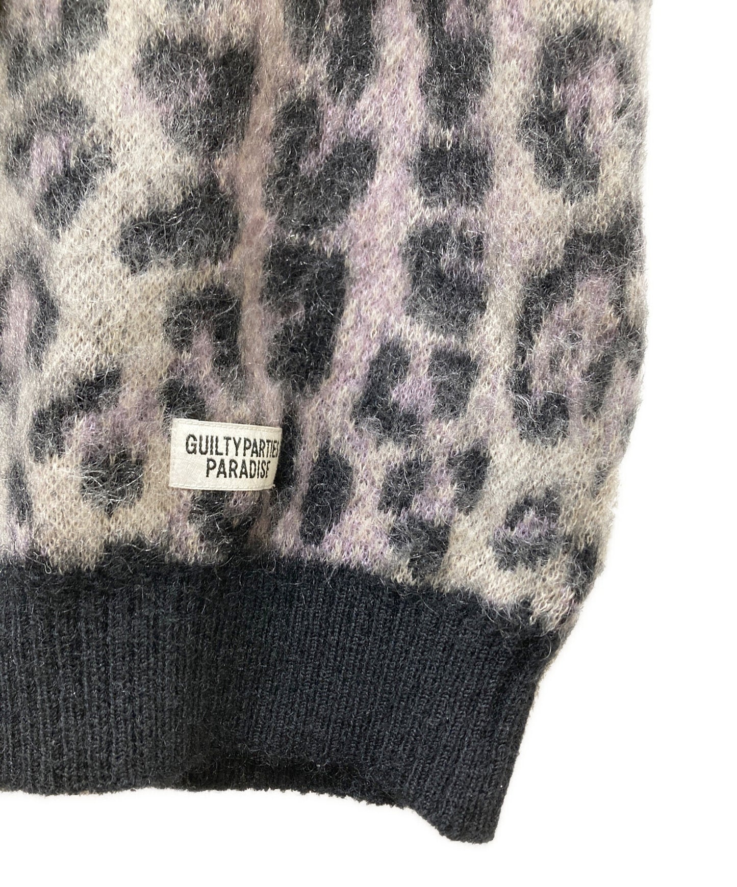 [Pre-owned] WACKO MARIA 18AW LEOPARD MOHAIR CARDIGAN Knit