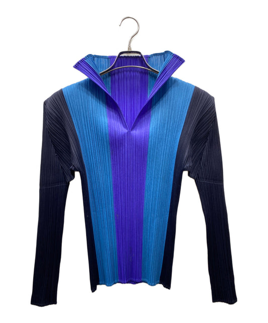[Pre-owned] PLEATS PLEASE High-Neck Pleated T-Shirt PP83-JK904
