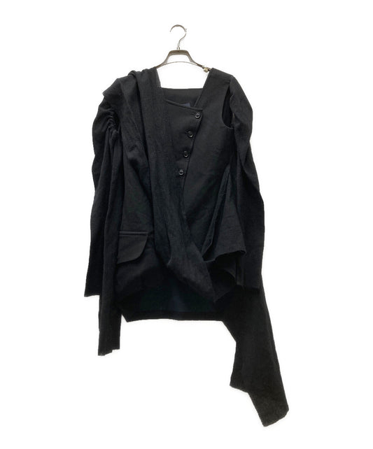 [Pre-owned] LIMI feu Fulling Serge C Vest With Stole & Sleeve Sleeveless Jacket With Stole LE-Y04-108