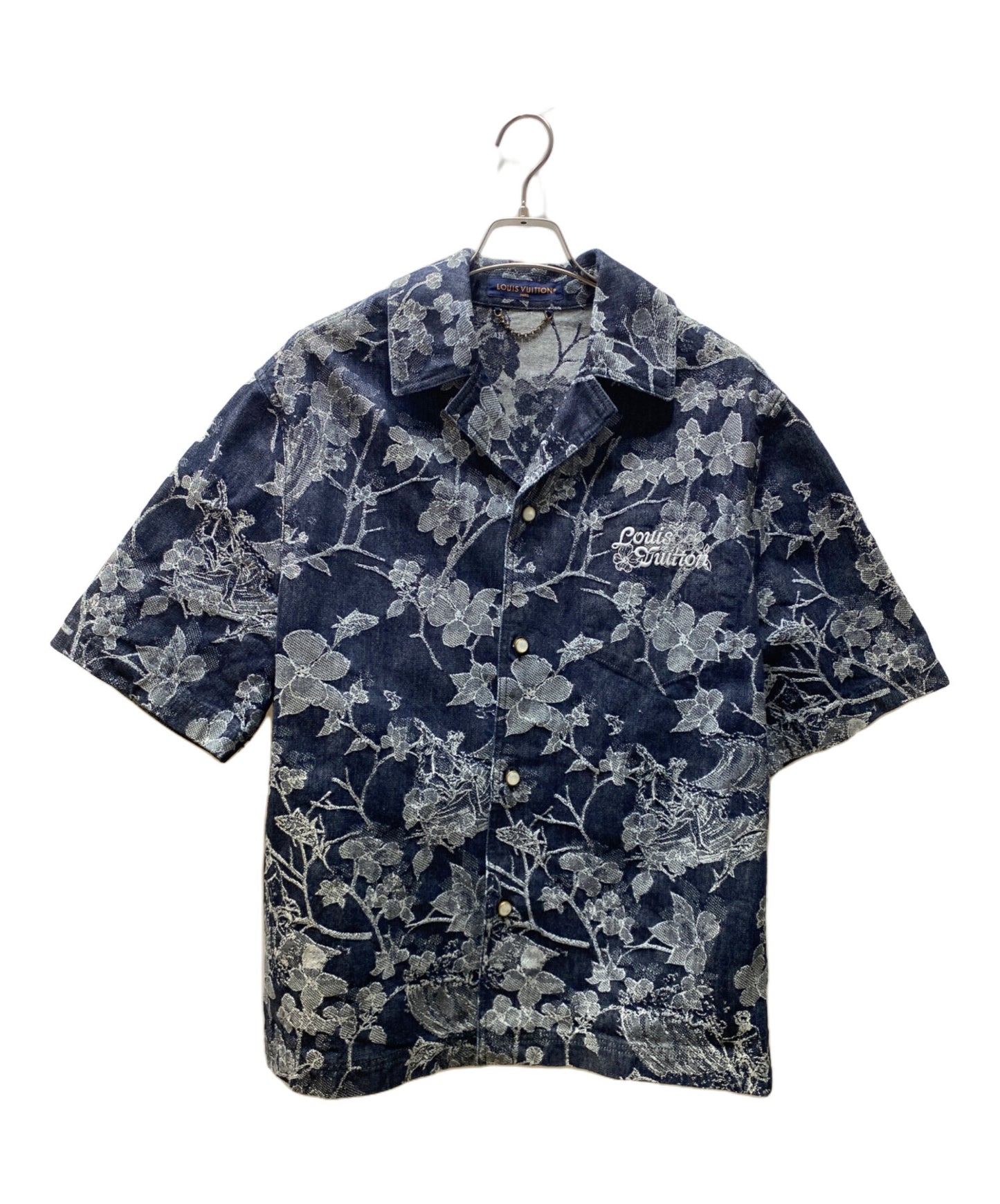 [Pre-owned] LOUIS VUITTON Denim Jacquard Short Sleeve Shirt RM242MM LJG HRS25W