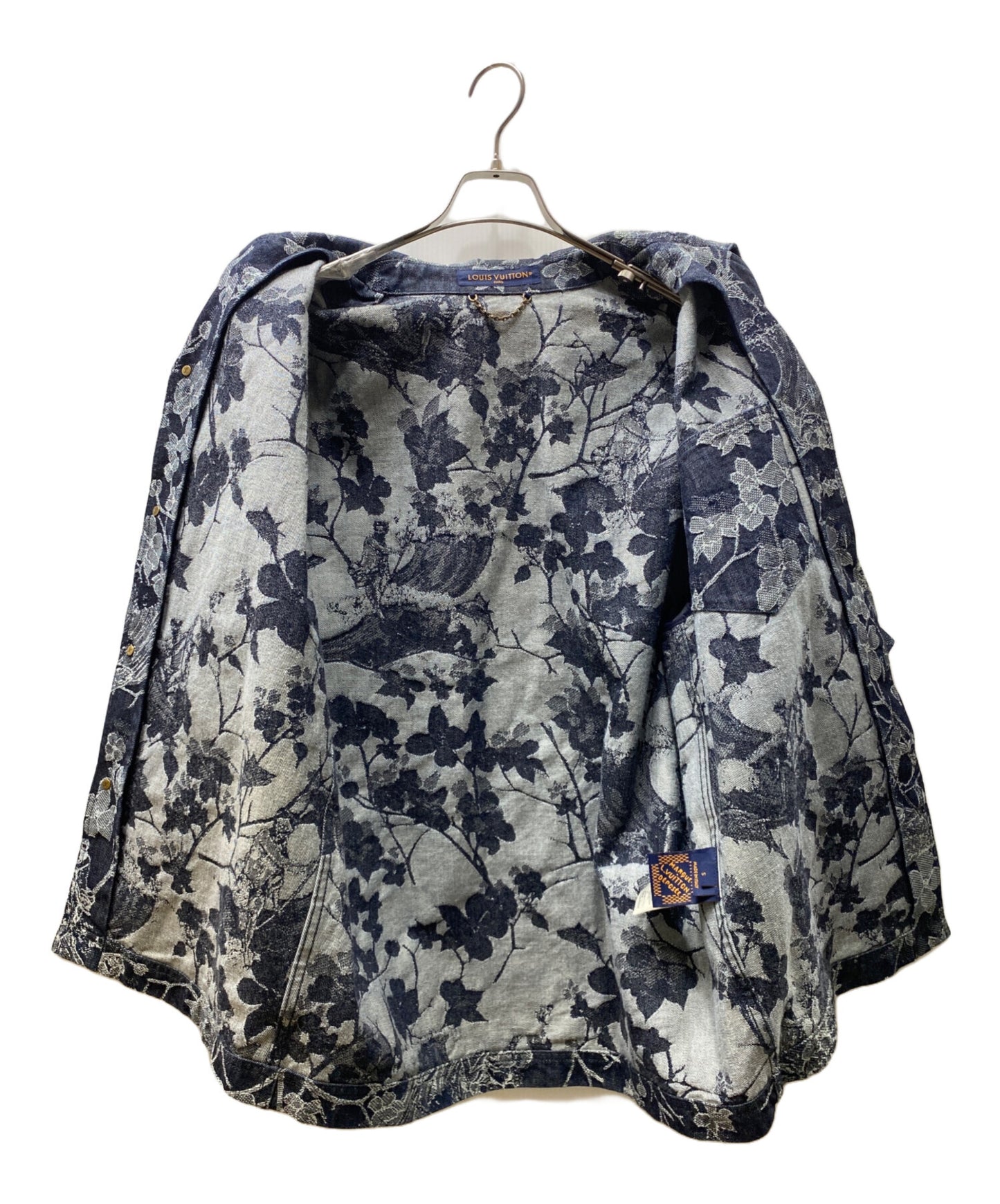 [Pre-owned] LOUIS VUITTON Denim Jacquard Short Sleeve Shirt RM242MM LJG HRS25W