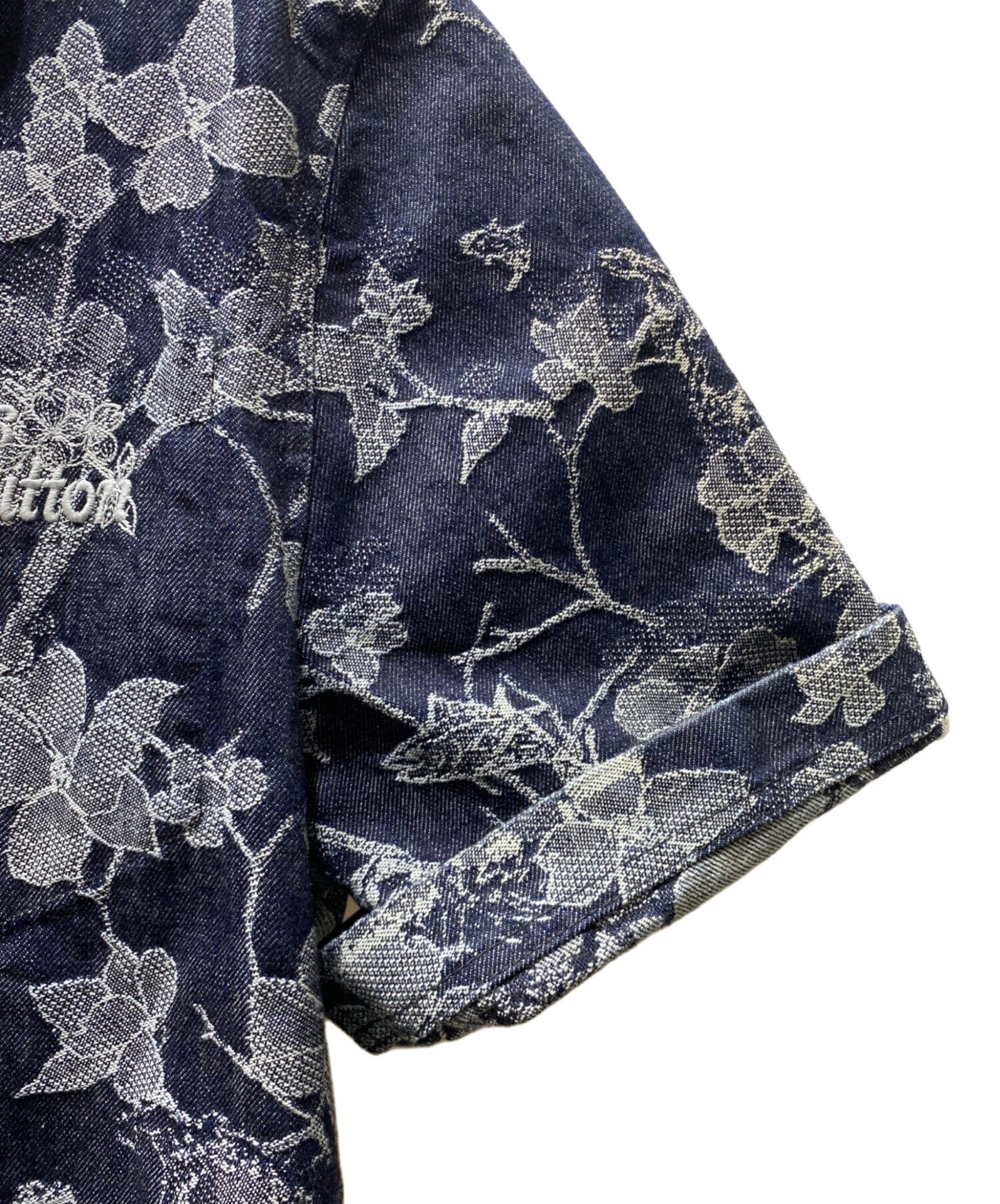 [Pre-owned] LOUIS VUITTON Denim Jacquard Short Sleeve Shirt RM242MM LJG HRS25W