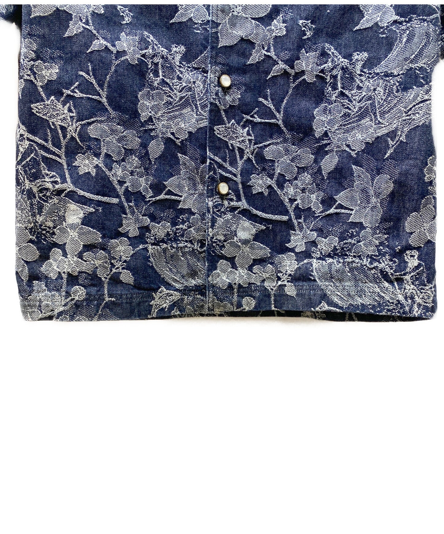 [Pre-owned] LOUIS VUITTON Denim Jacquard Short Sleeve Shirt RM242MM LJG HRS25W