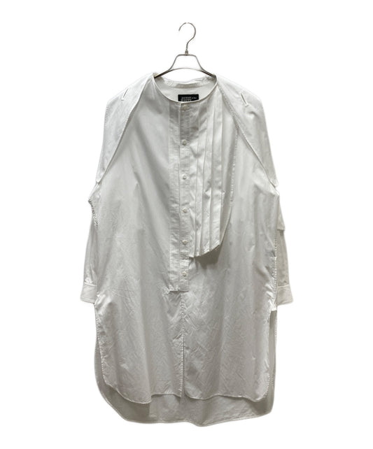 [Pre-owned] YOHJI YAMAMOTO WA.T BROAD K-PLEATS PATCH BIG B Pleated Patch Big Shirt PE-B76-095
