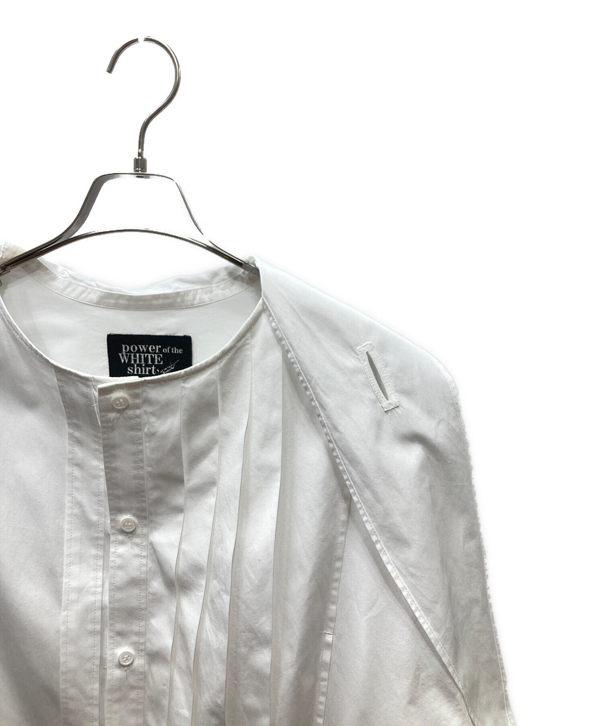 [Pre-owned] YOHJI YAMAMOTO WA.T BROAD K-PLEATS PATCH BIG B Pleated Patch Big Shirt PE-B76-095
