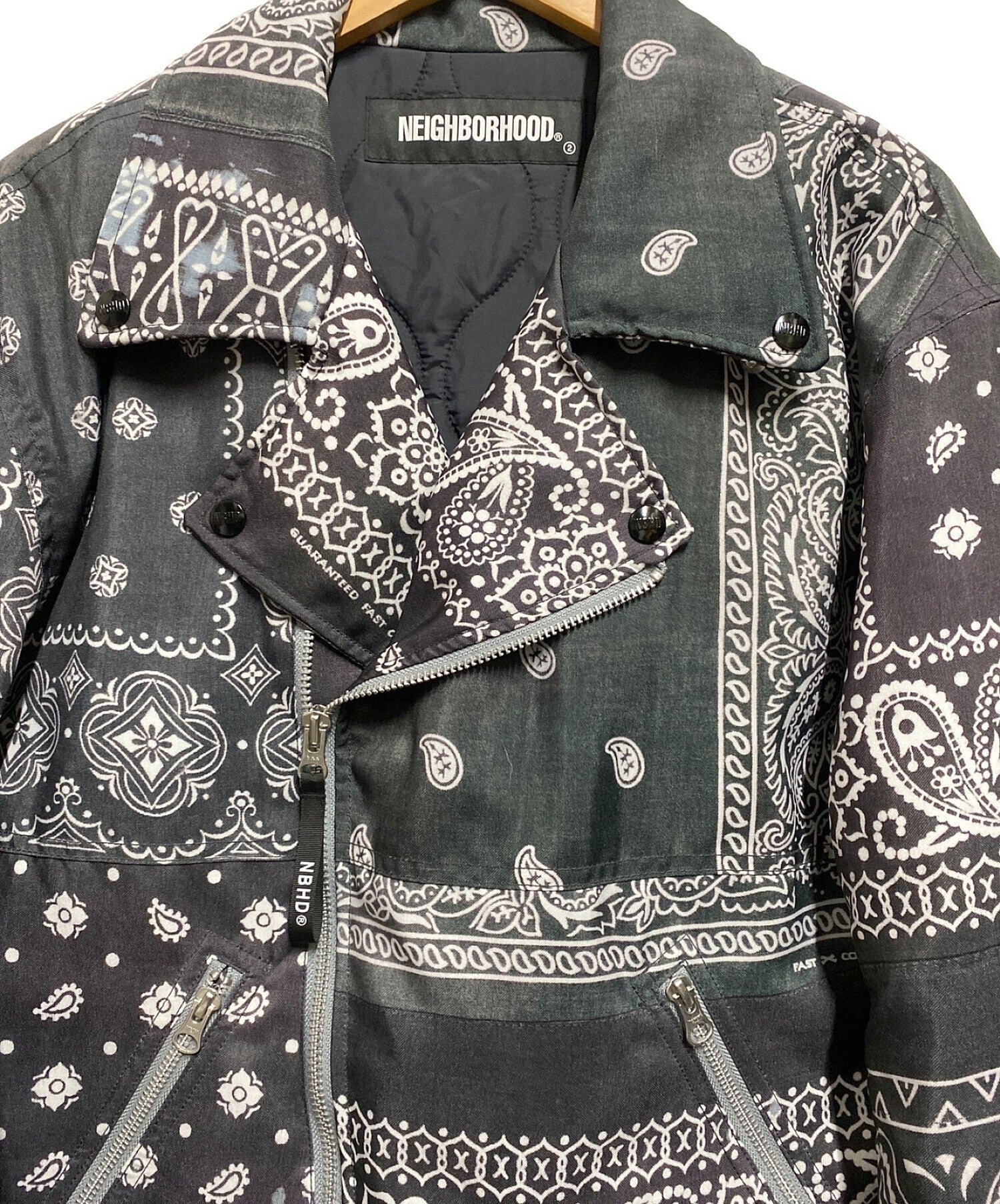 [Pre-owned] NEIGHBORHOOD BANDANA CHOPPED CYCLE / E-JKT 212SPNH-JKM02