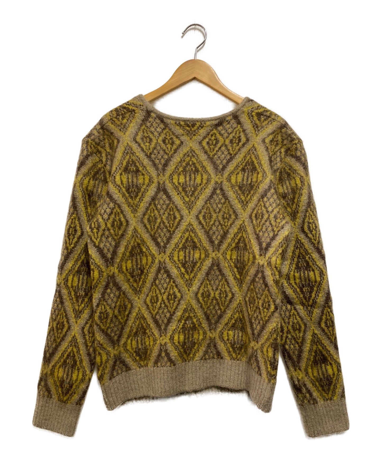 [Pre-owned] Needles Mohair Cardigan Geometric Diamond J0255