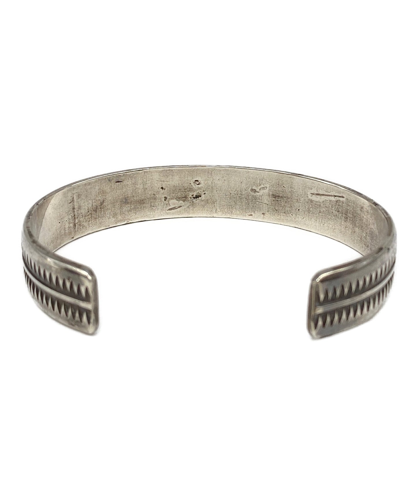 [Pre-owned] UNDERCOVER GIZ Pattern Silver Bangle