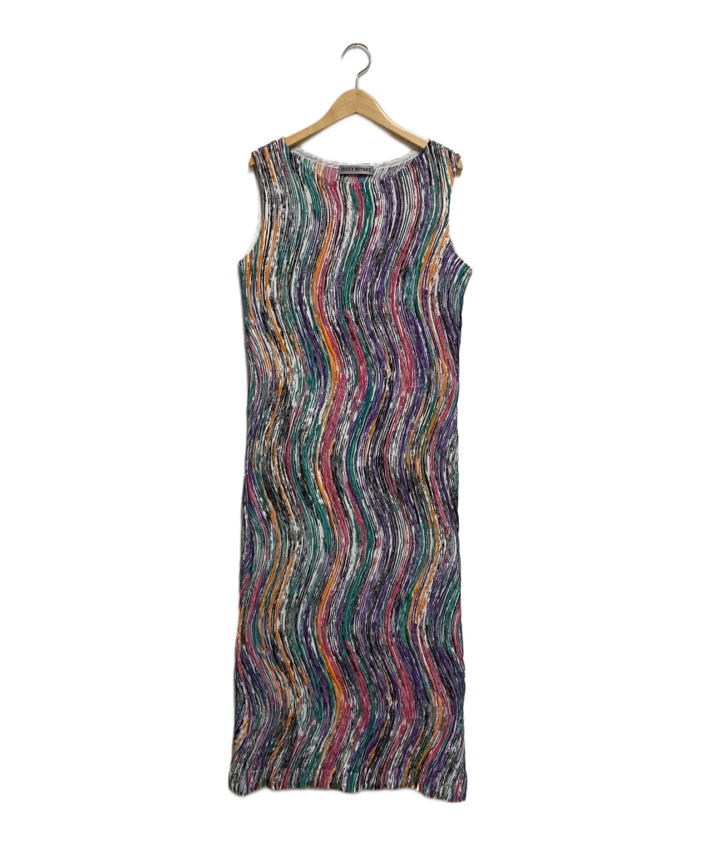 [Pre-owned] ISSEY MIYAKE Pleated Sleeveless Dress IM92FH507