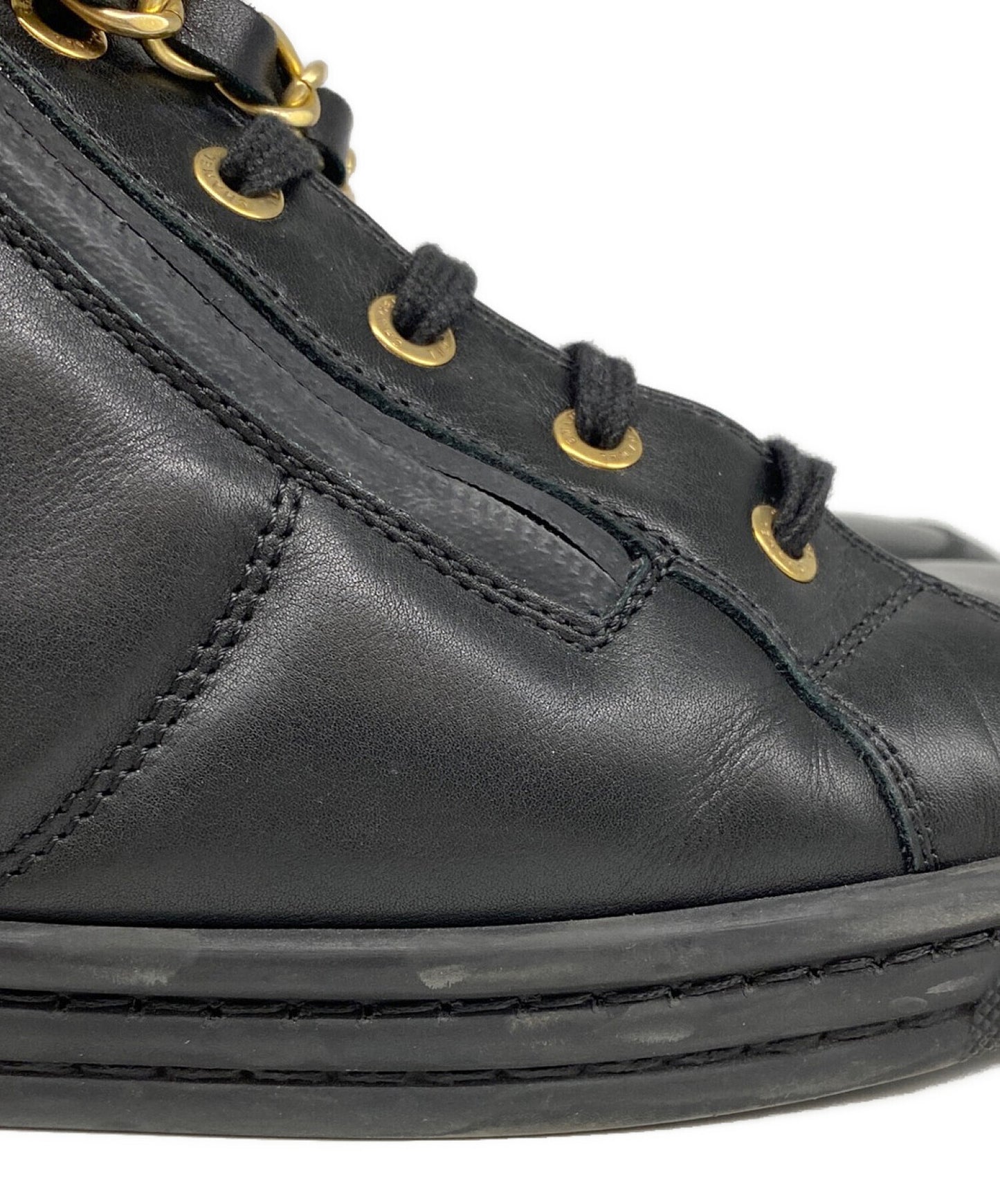 [Pre-owned] CHANEL Chain Zip Sneakers IG31317.