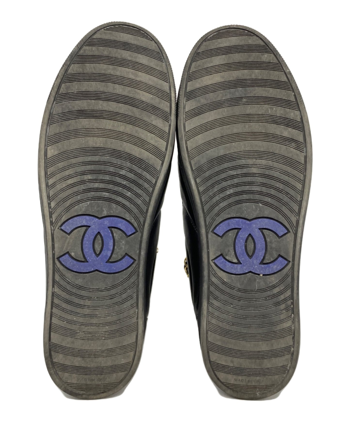 [Pre-owned] CHANEL Chain Zip Sneakers IG31317.