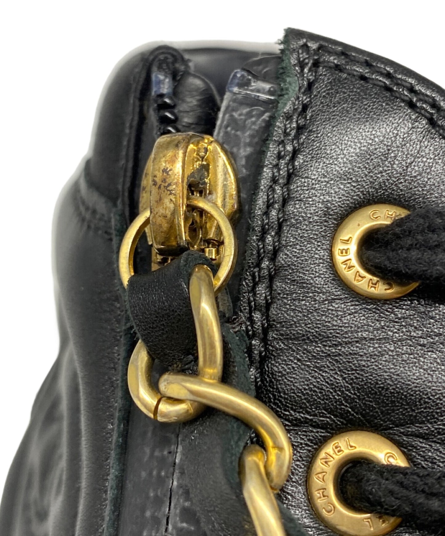 [Pre-owned] CHANEL Chain Zip Sneakers IG31317.