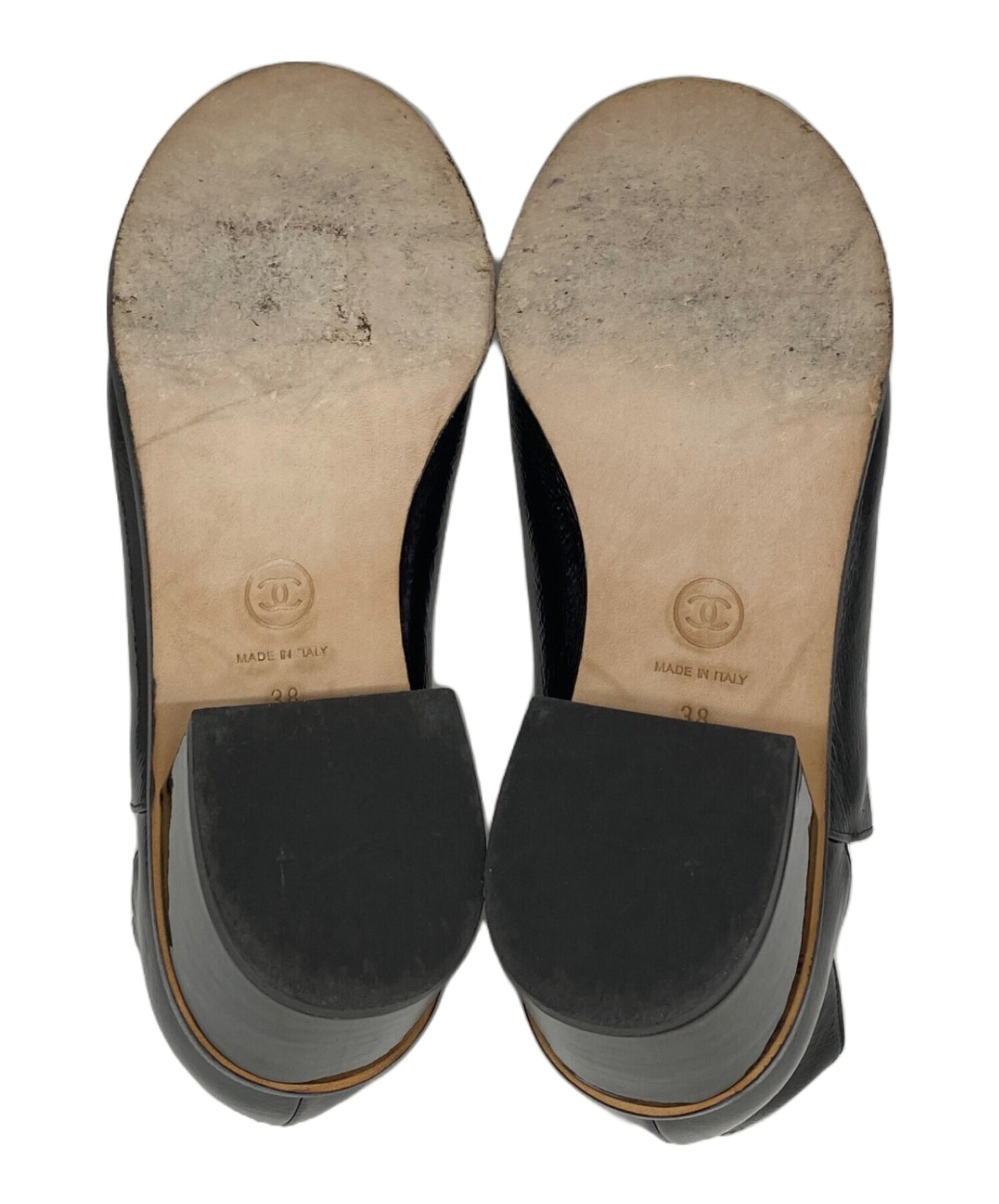 [Pre-owned] CHANEL Patent Leather Open Toe Pumps G31847