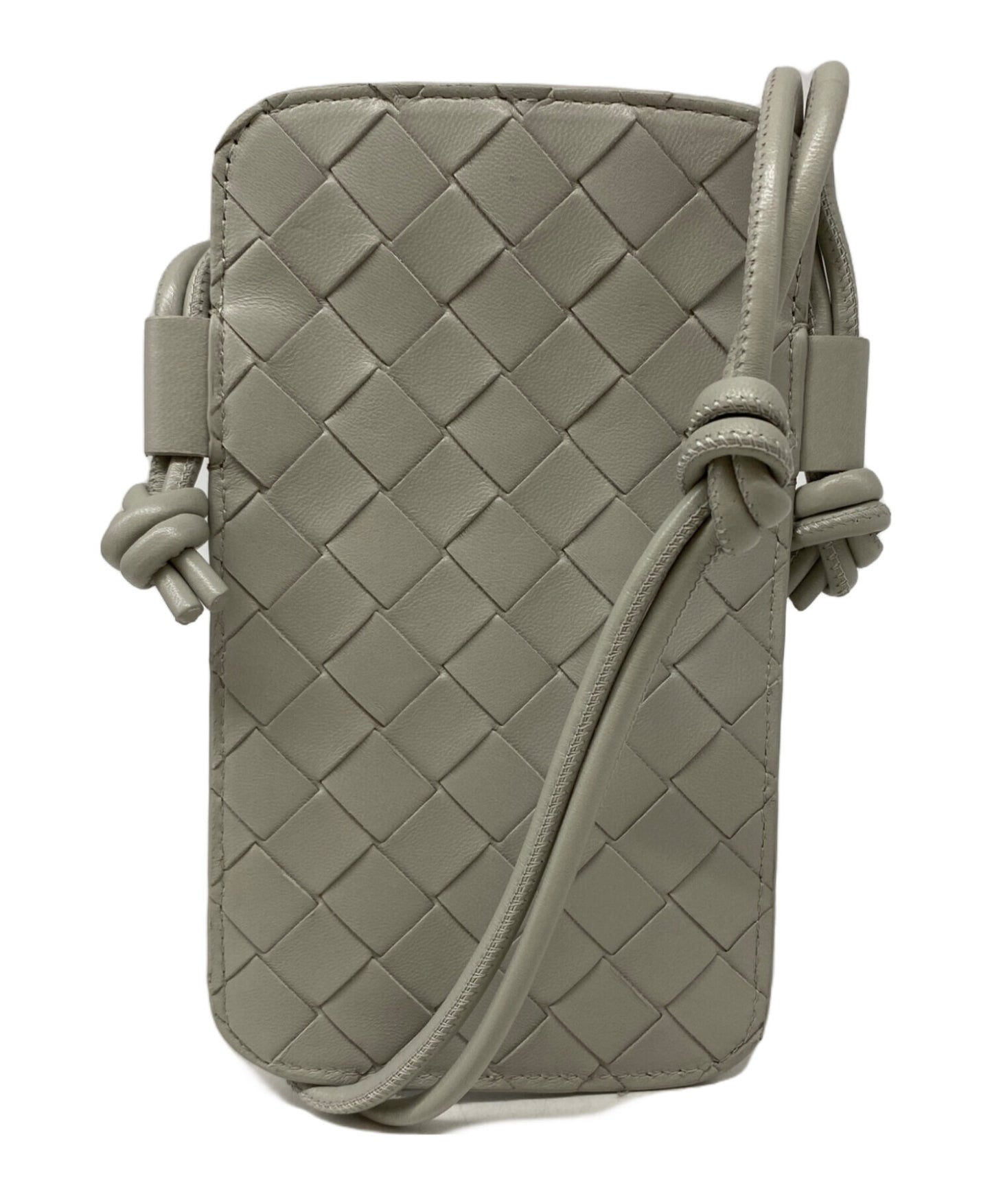 [Pre-owned] BOTTEGA VENETA Intrecciato strap phone pouch 766029