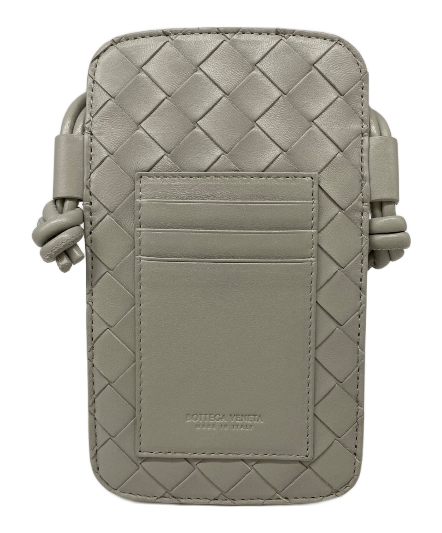 [Pre-owned] BOTTEGA VENETA Intrecciato strap phone pouch 766029