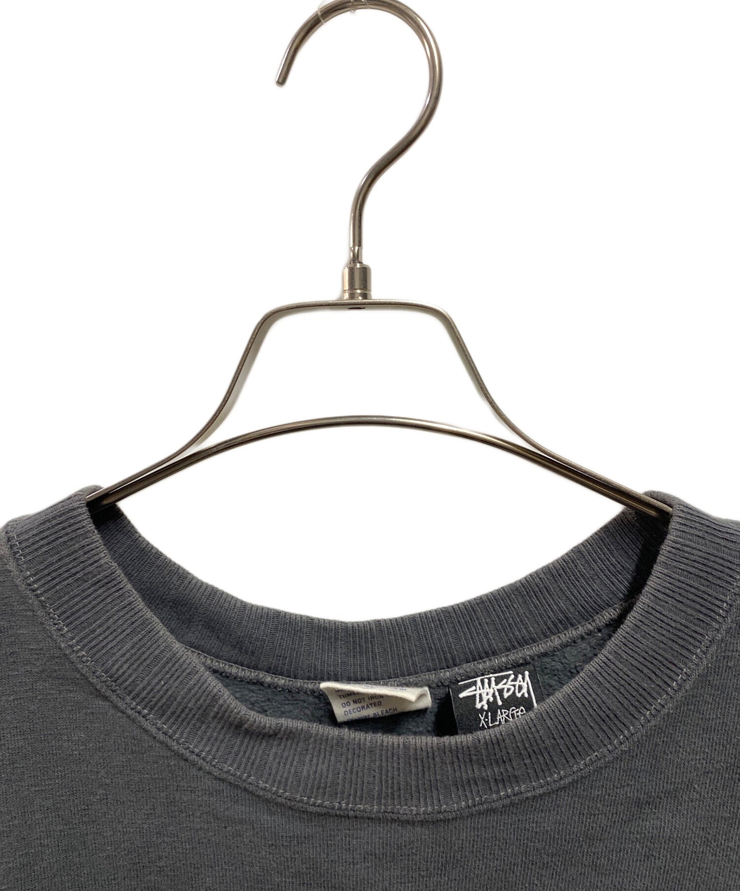 [Pre-owned] stussy Shadow Man Print Short Sleeve Sweatshirt