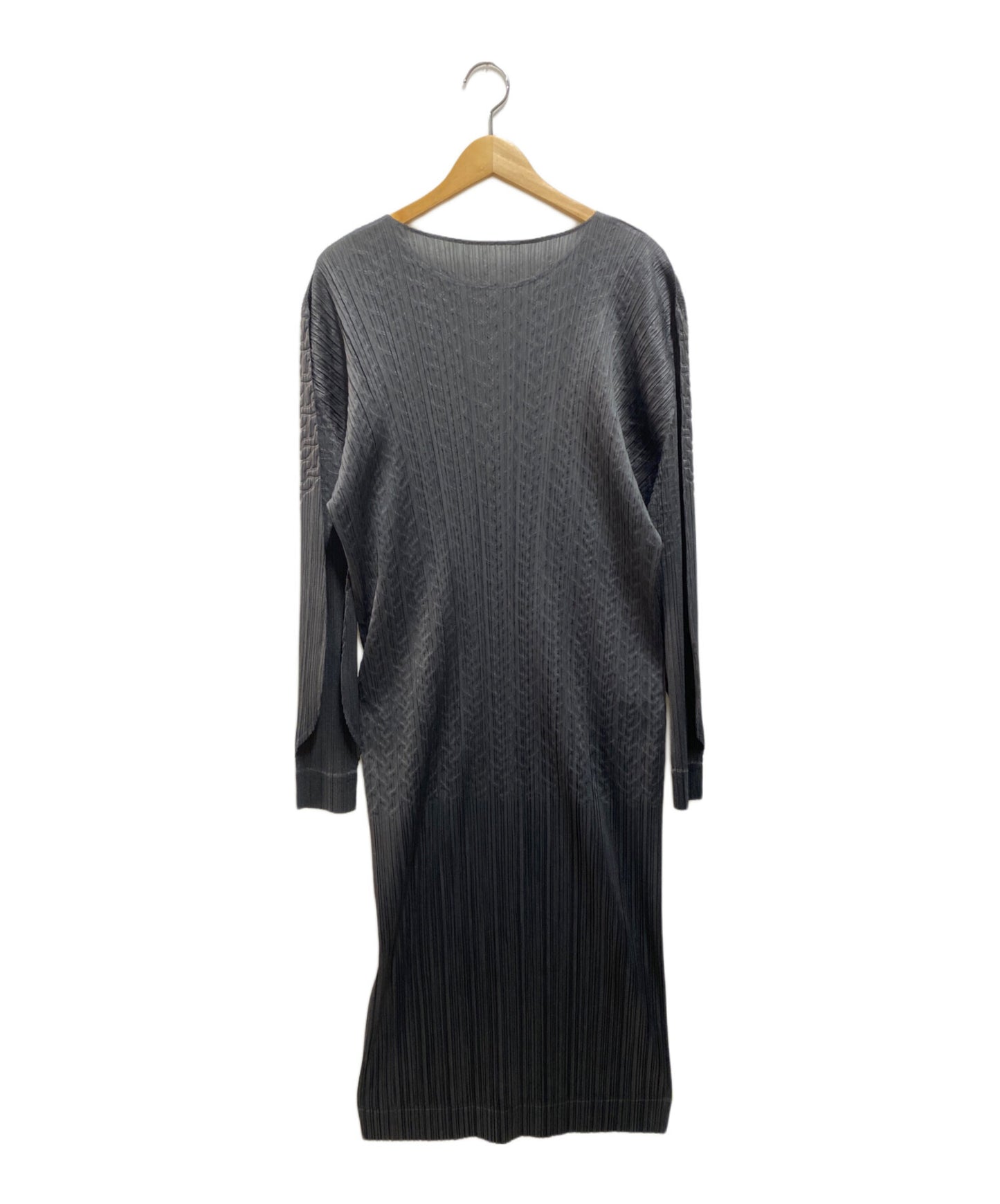 [Pre-owned] PLEATS PLEASE CABLE STITCH Pleated dress PP23JH544