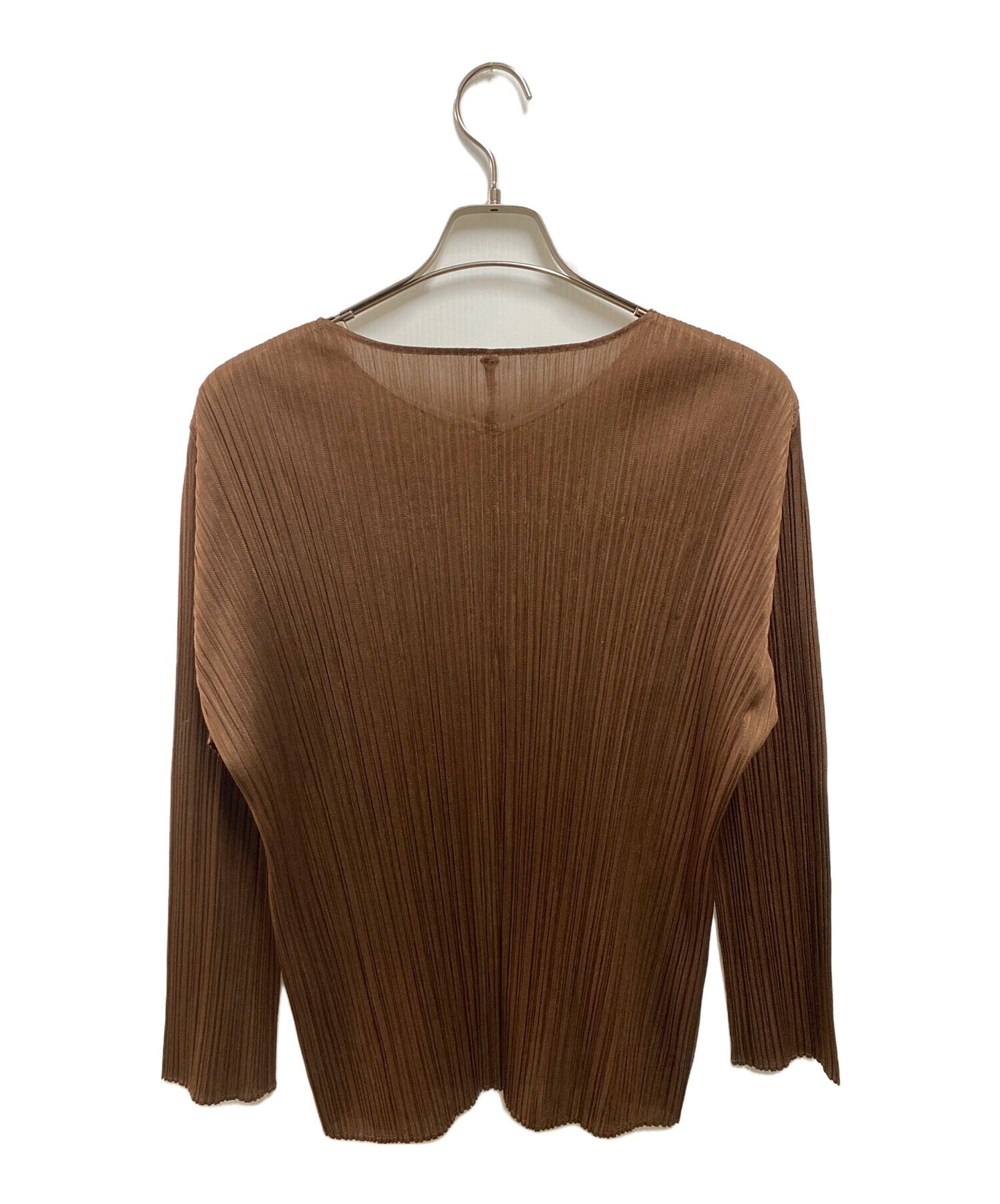 [Pre-owned] PLEATS PLEASE Diamond-shaped print 2B pleated cardigan PP91-J0636