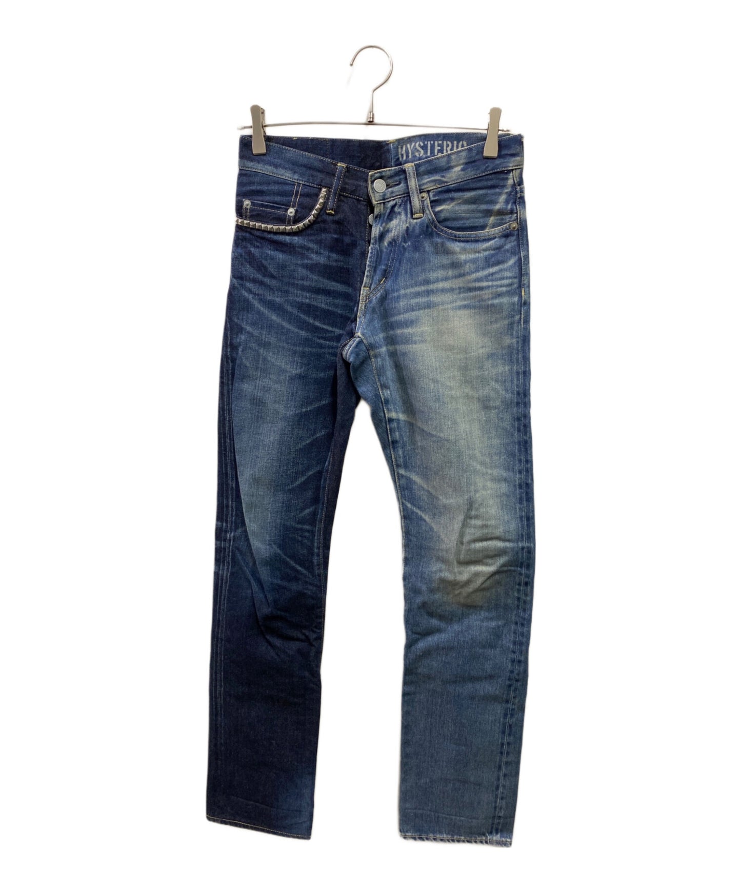 [Pre-owned] Hysteric Glamour HRLR studded denim pants 0241AP12