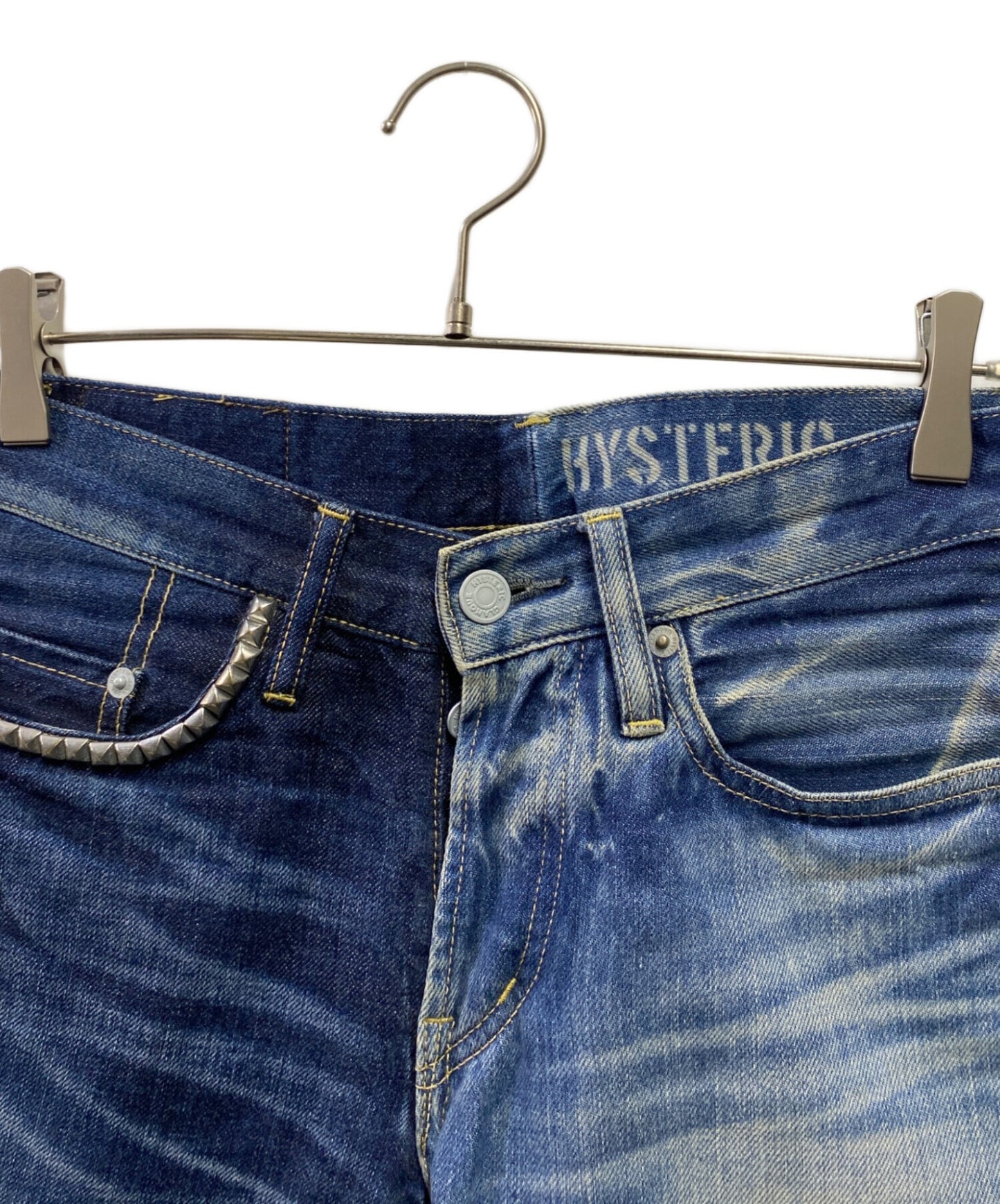 [Pre-owned] Hysteric Glamour HRLR studded denim pants 0241AP12