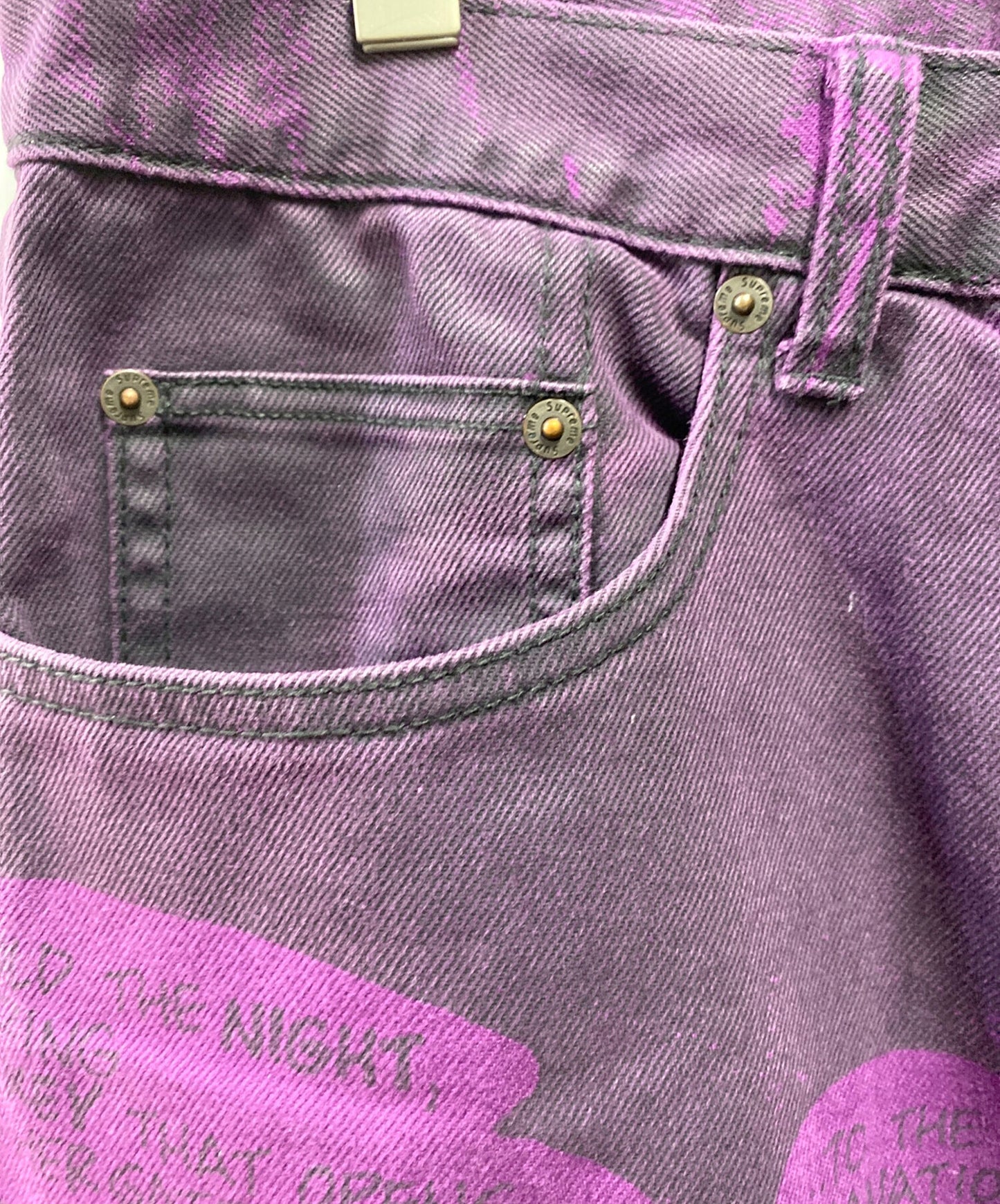 [Pre-owned] SUPREME The Crow Regular Jean