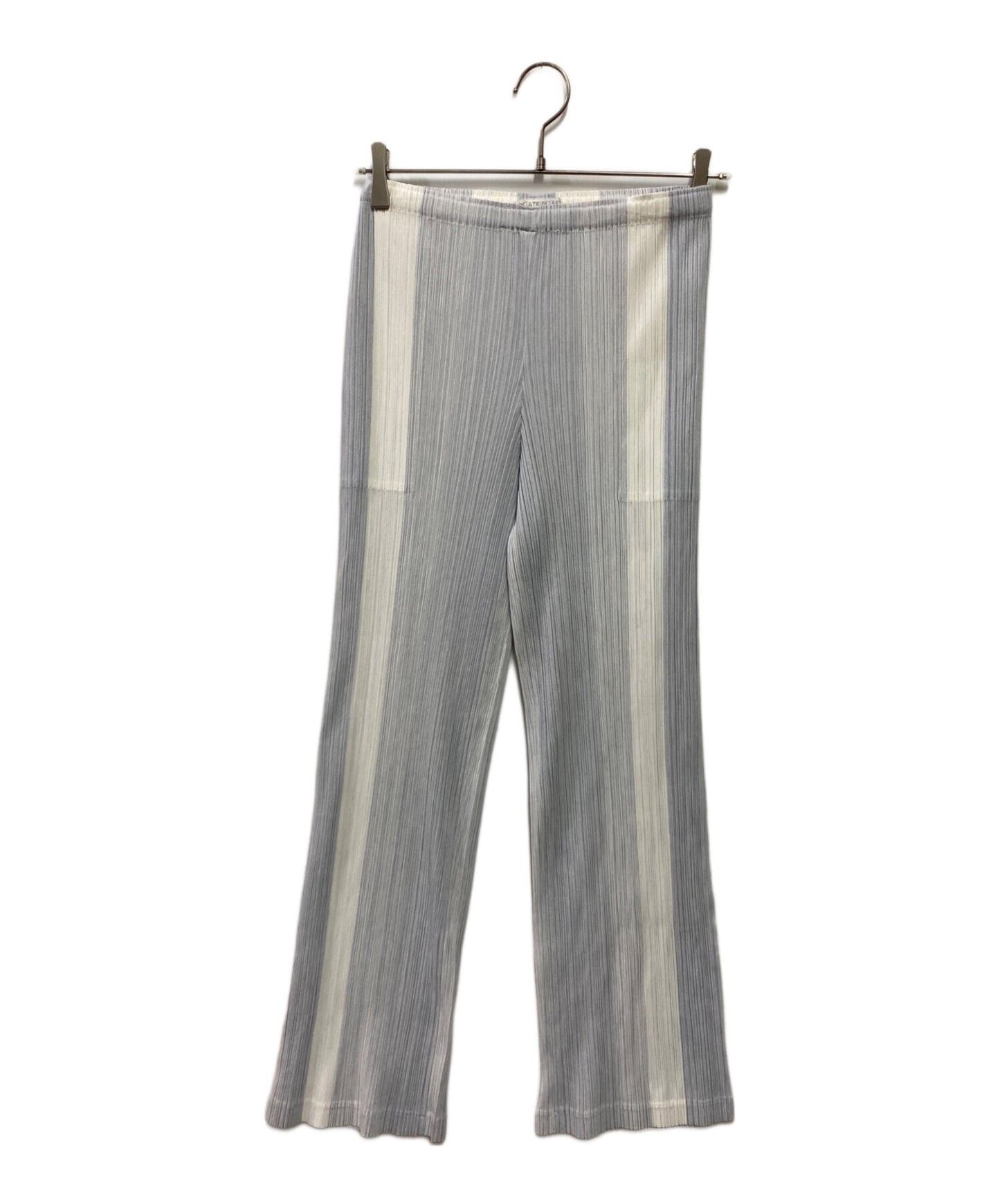 [Pre-owned] PLEATS PLEASE striped pleated pants PP11-JF652