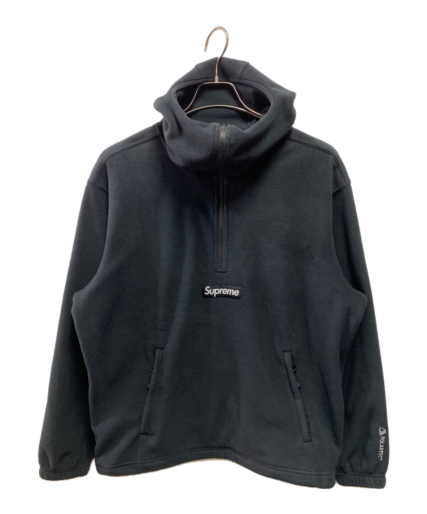 [Pre-owned] SUPREME Polartec Facemask Half Zip Hooded Sweatshirt