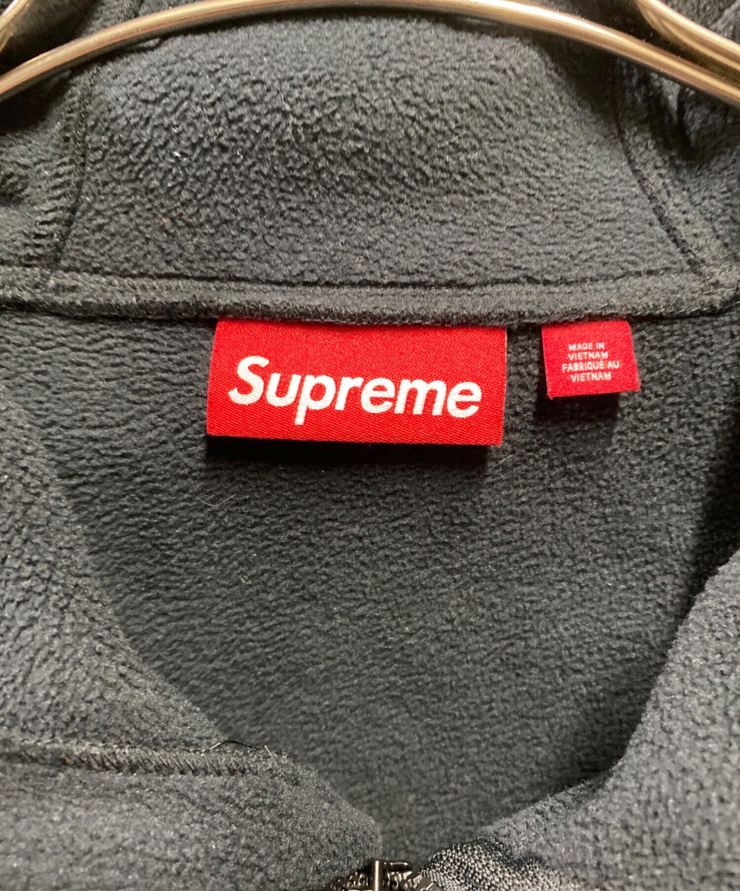 [Pre-owned] SUPREME Polartec Facemask Half Zip Hooded Sweatshirt