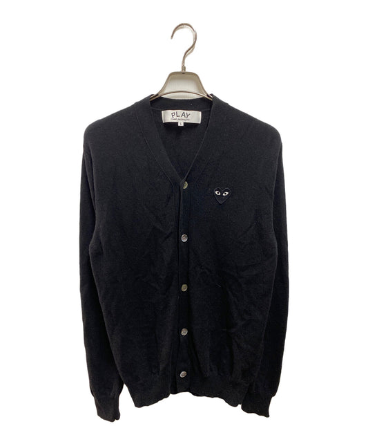 [Pre-owned] PLAY COMME des GARCONS Heart Logo V-Neck Cardigan AX-N024